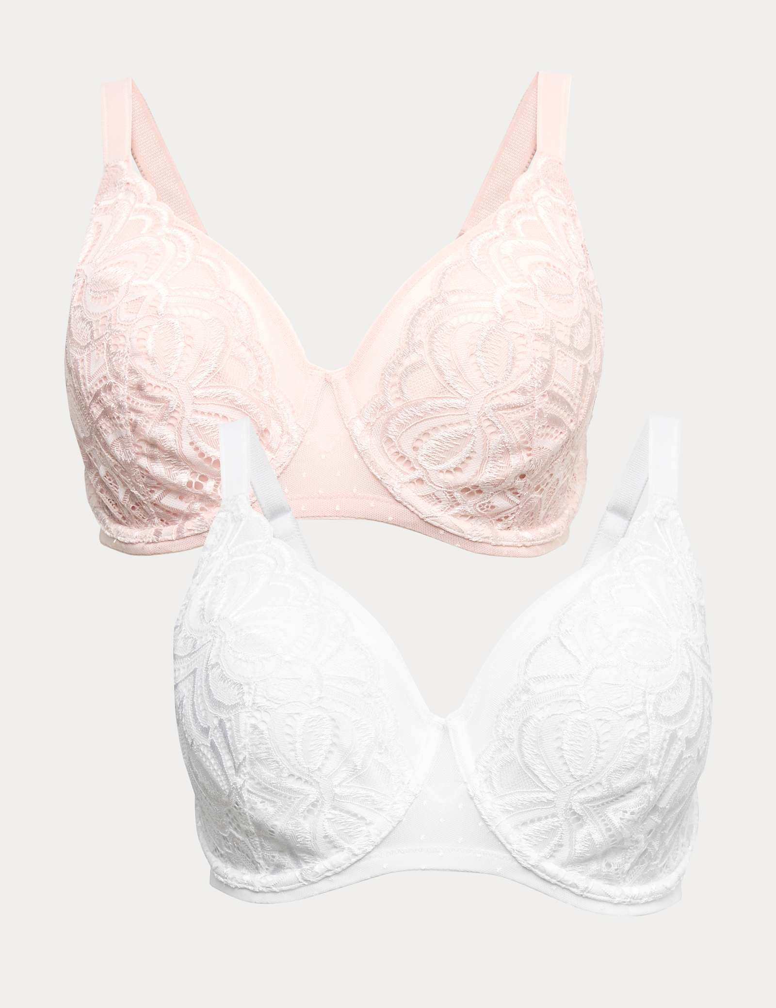 2 Pack Amelia Lace Natural Lift Full Cup Bras (F-H) - image 4