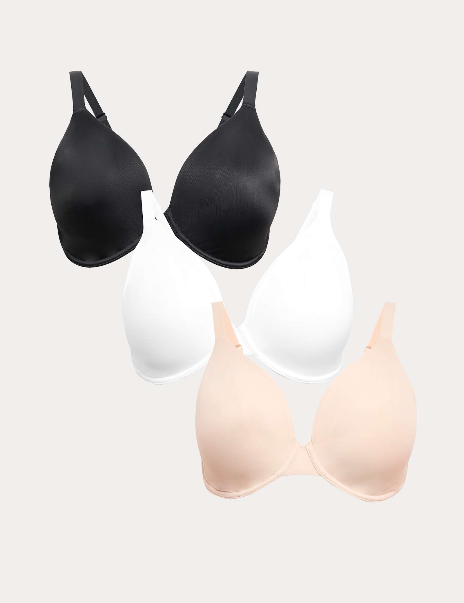 3pk Wired Plunge Bras (F-H) - image 2