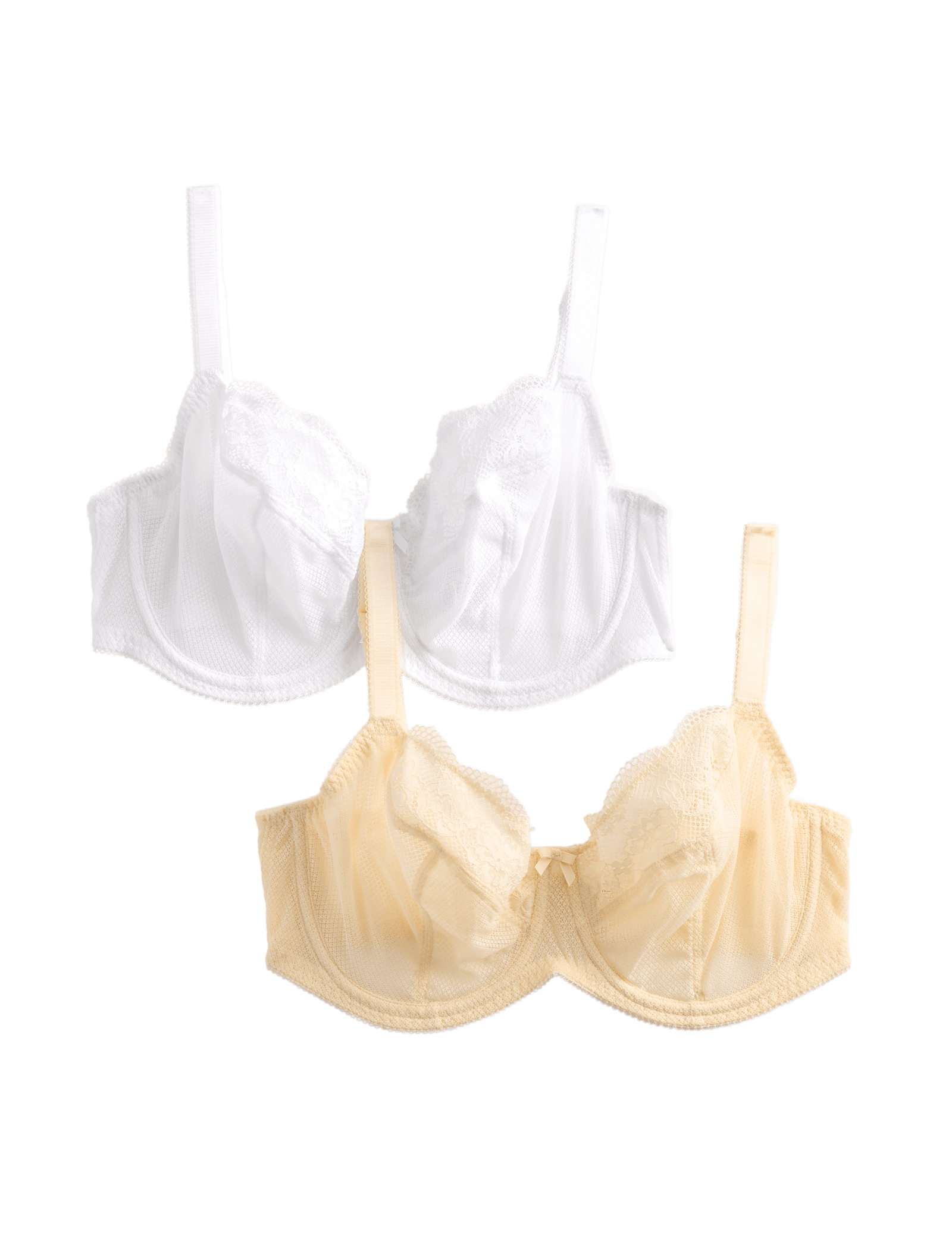 2 Pack Jasmine Lace Wired Balcony Bras (F+) - image 5