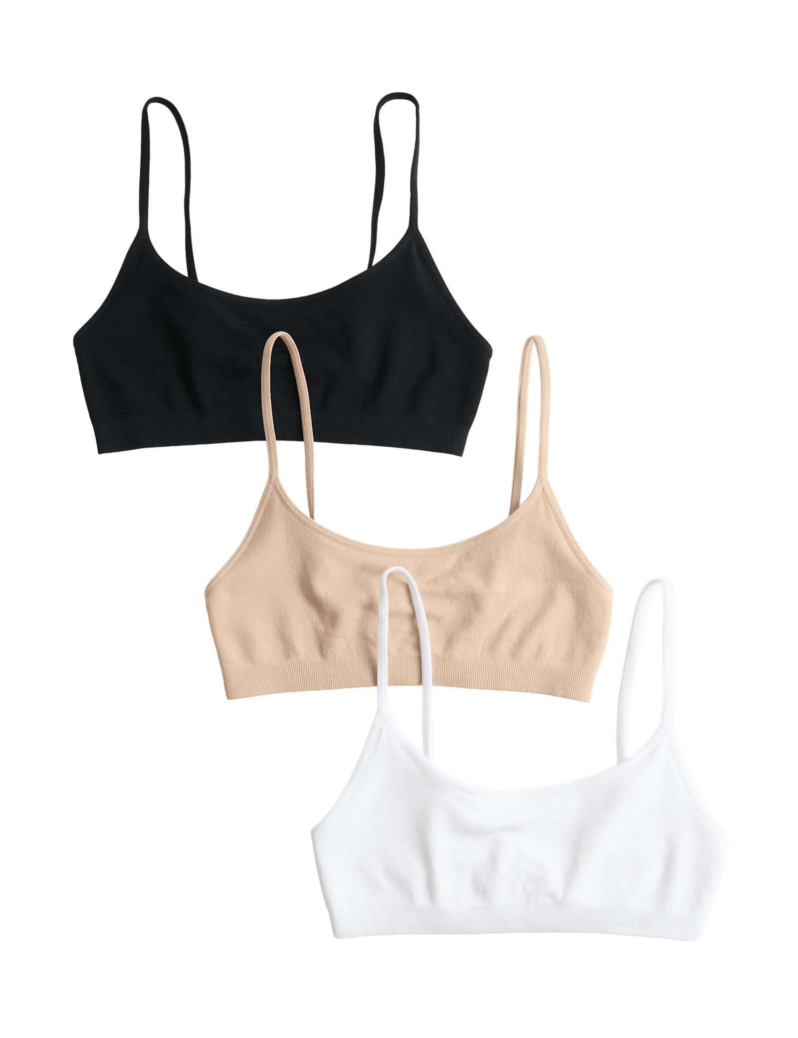 3 Pack Seamless Non Wired Micro Crop Tops - image 5