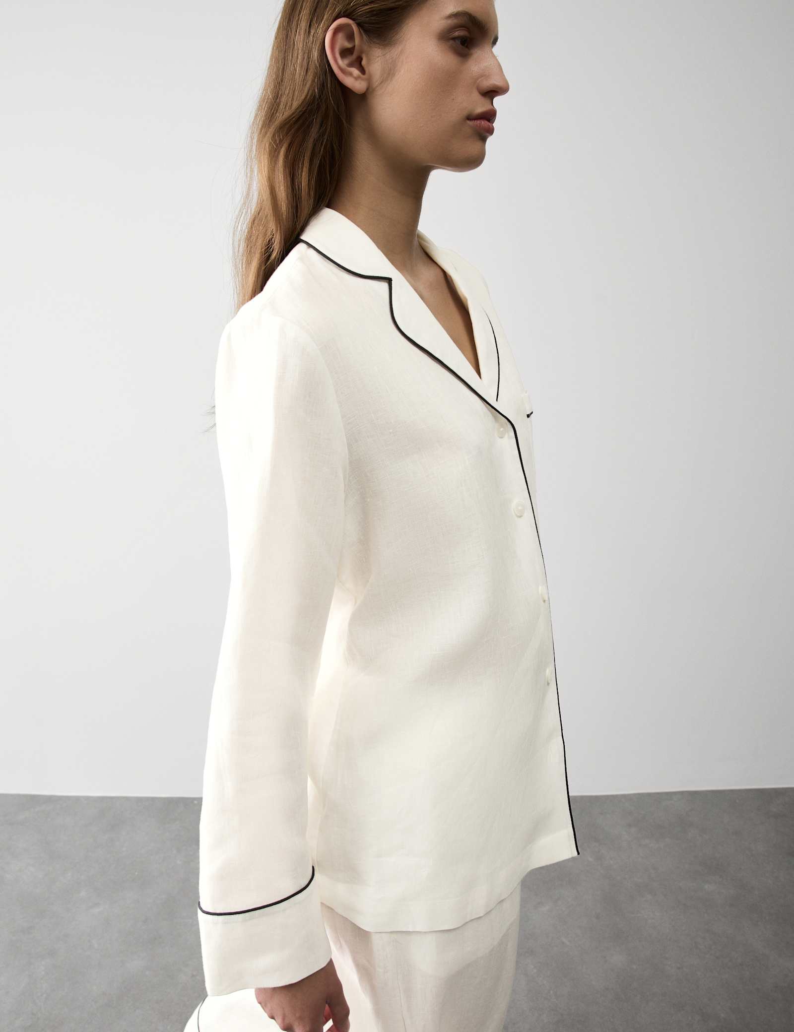 Pure Linen Revere Pyjama Set - image 5