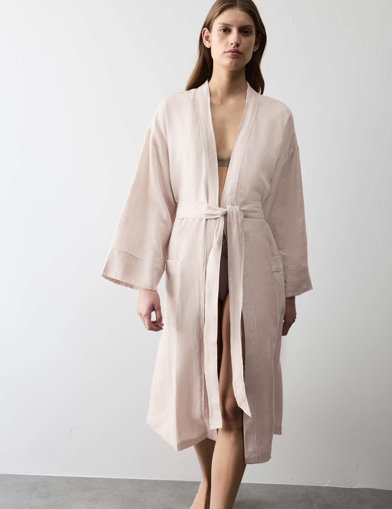 Pure Linen Tie Wrap - image 4