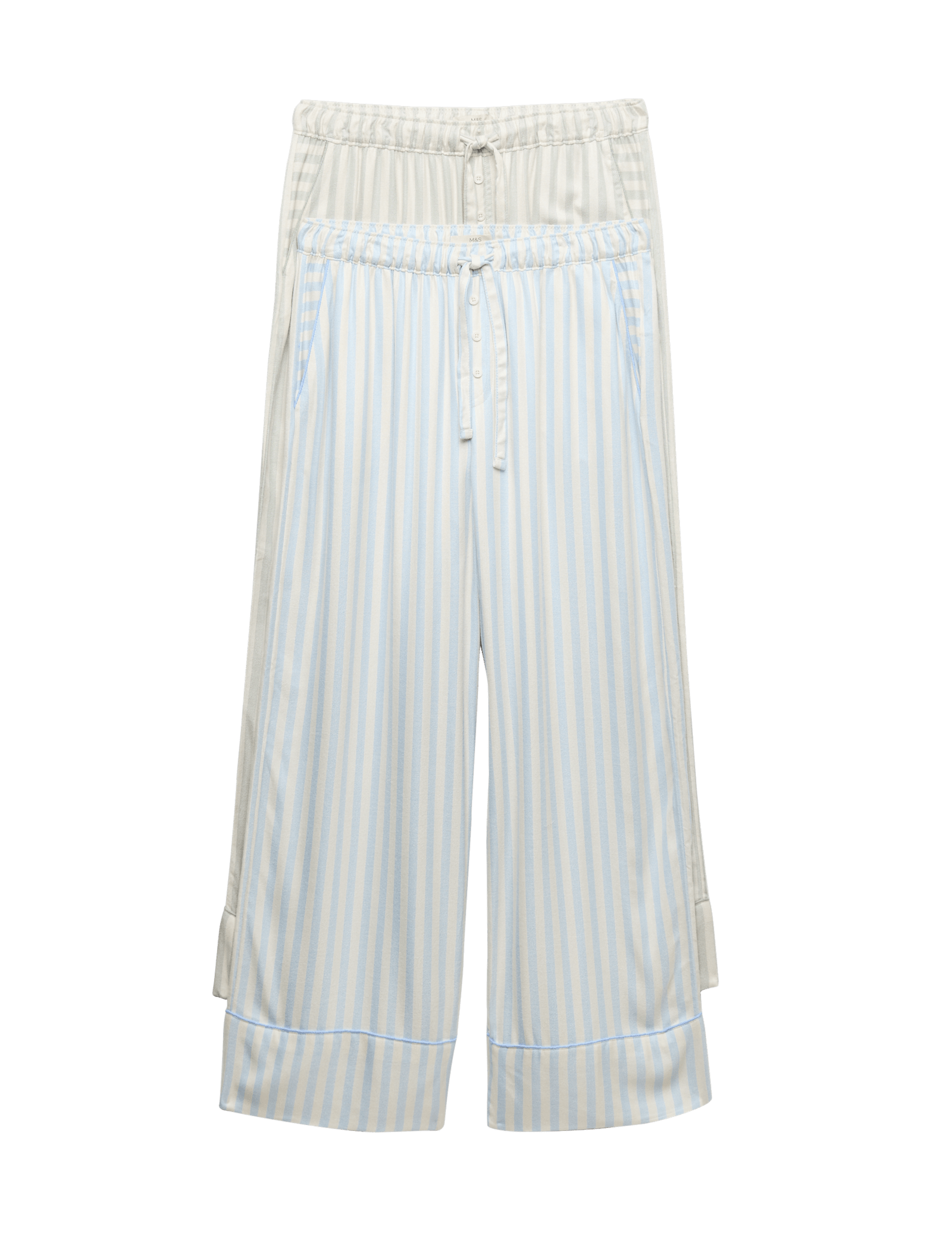 2 Pack Twill Wide Leg Pyjama Bottoms - image 5