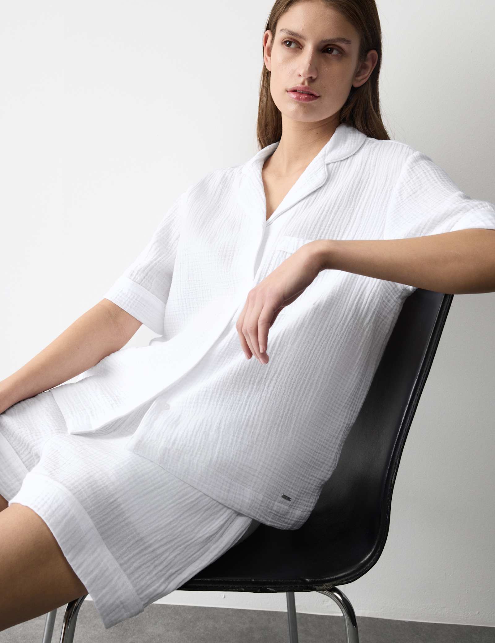 Pure Cotton Muslin Revere Shortie Set - image 2