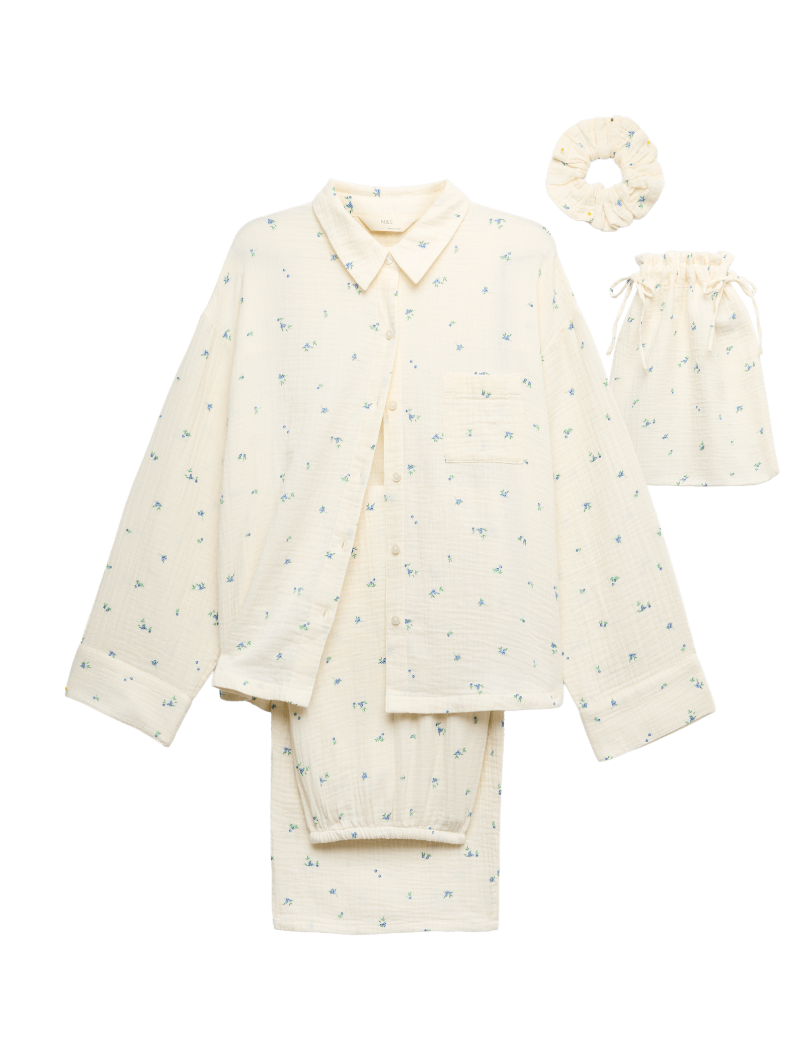 4 Piece Pure Cotton Printed Pyjama Gift Set - image 3