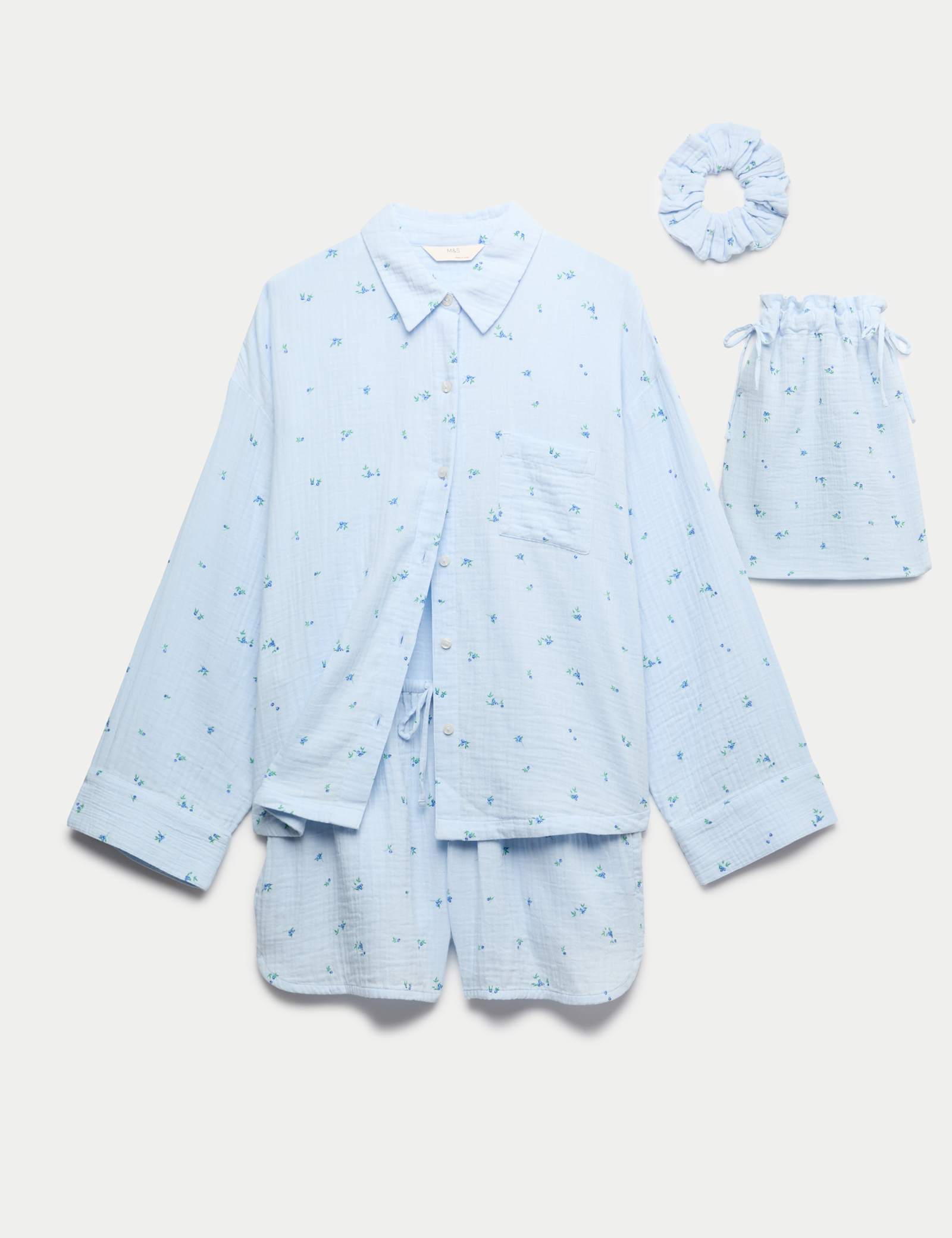 4 Piece Pure Cotton Printed Shortie Gift Set - image 1
