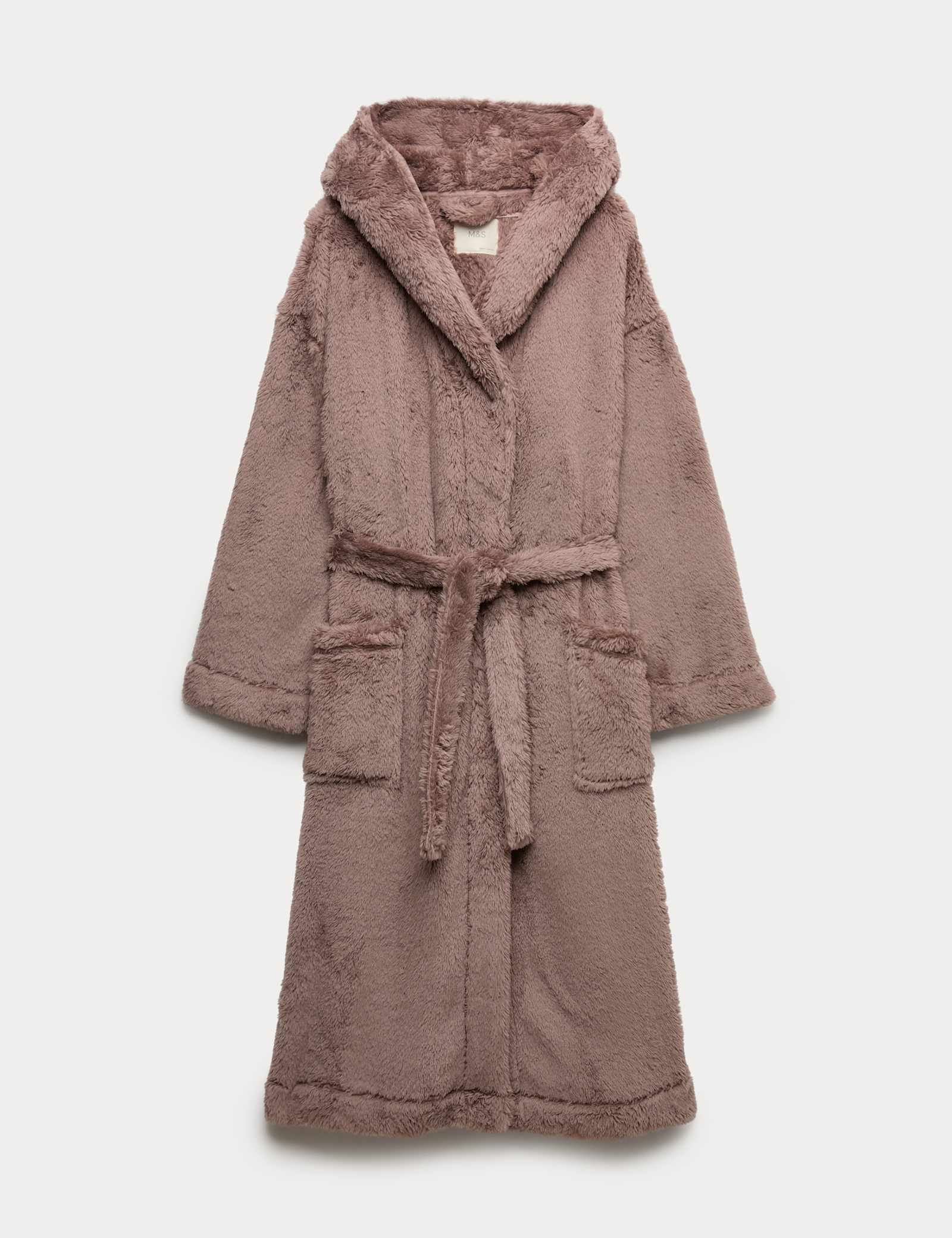 Fleece Hooded Dressing Gown - image 2