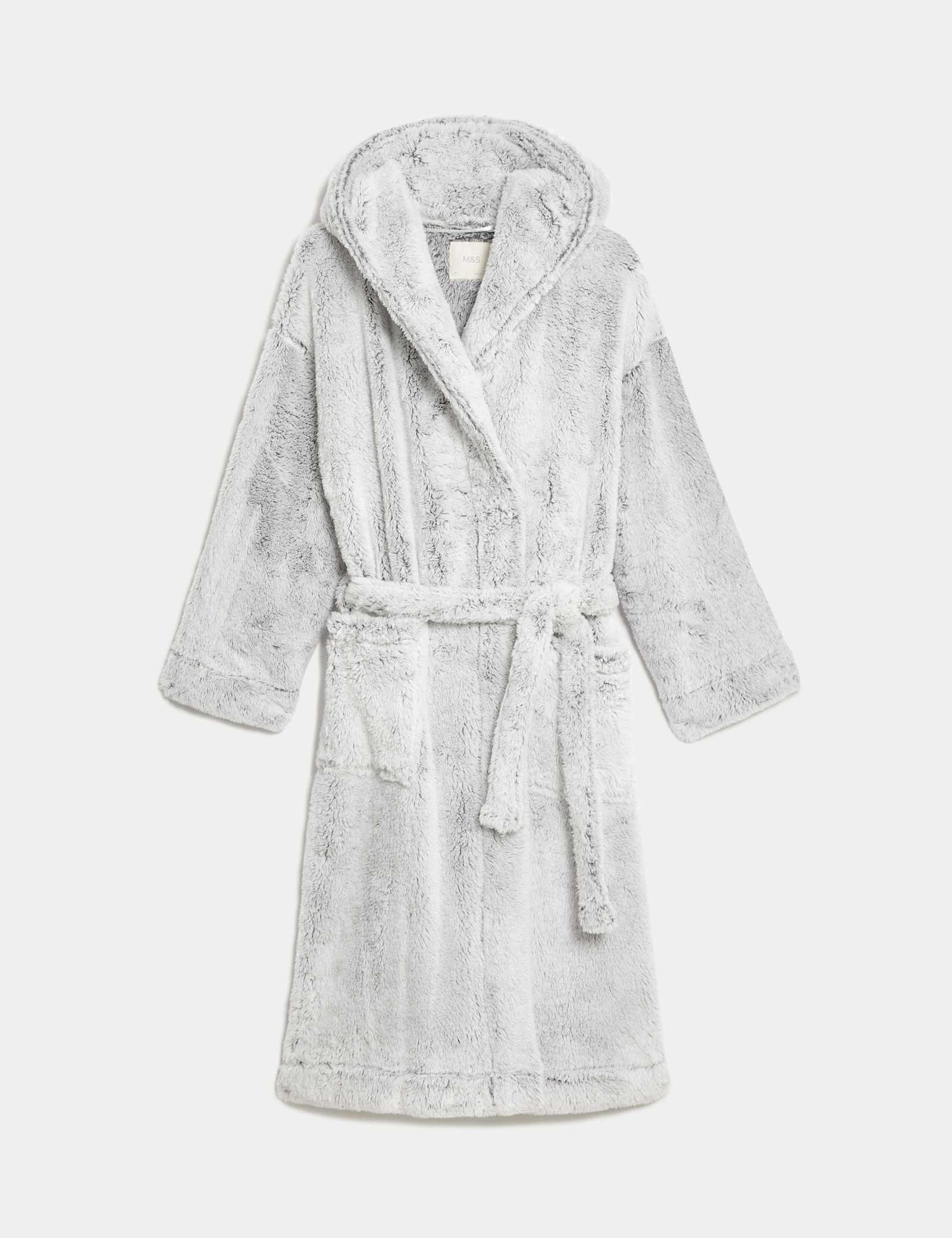 Fleece Hooded Dressing Gown - image 1