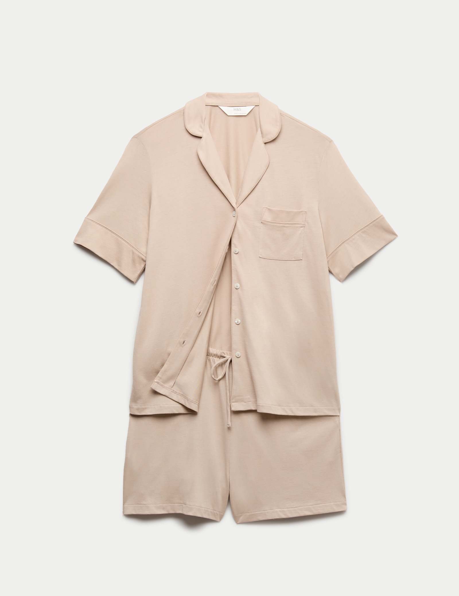 Cotton Modal Revere Shortie Pyjama Set - image 2