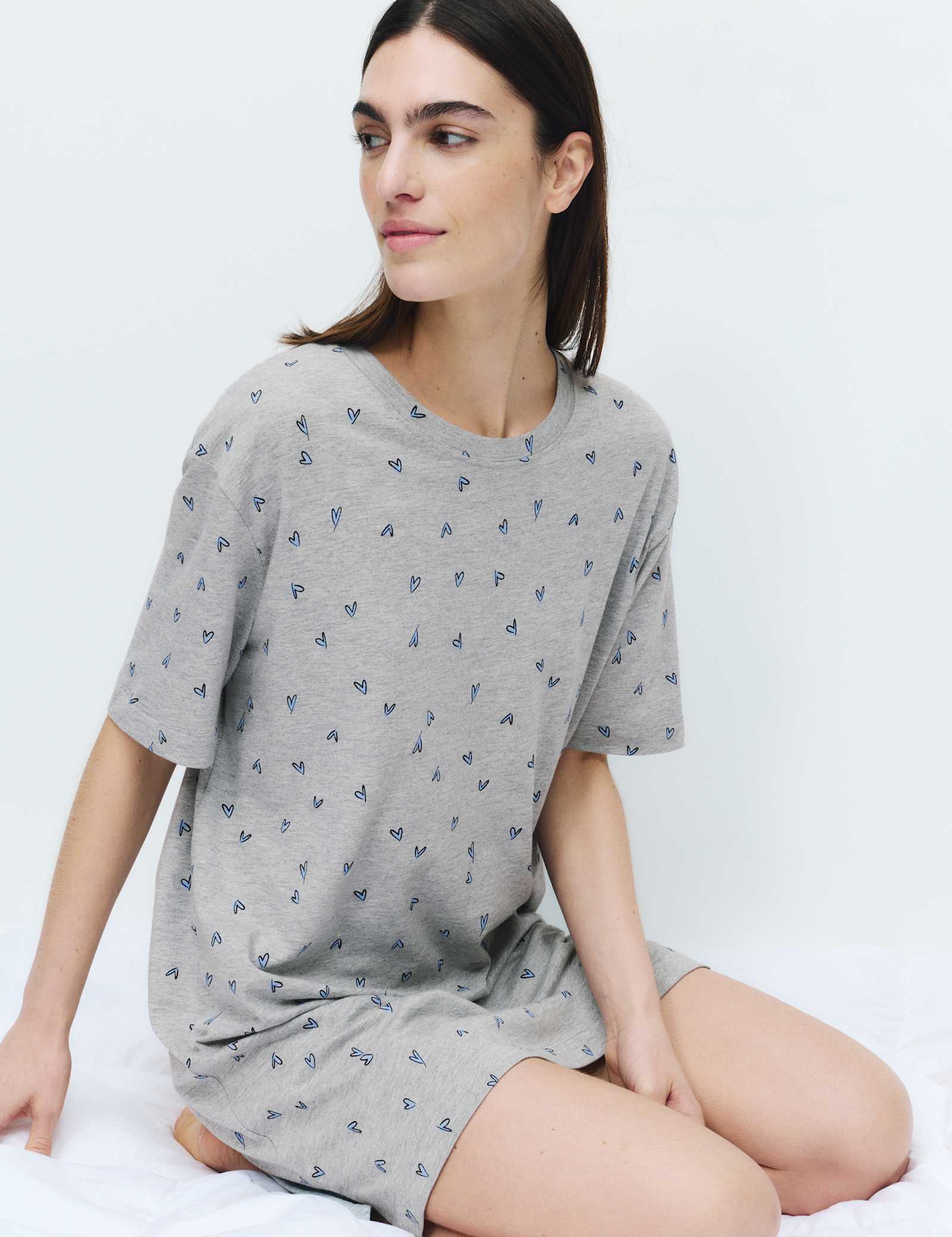Cool Comfort Cotton Modal Printed Nightdress - image 4