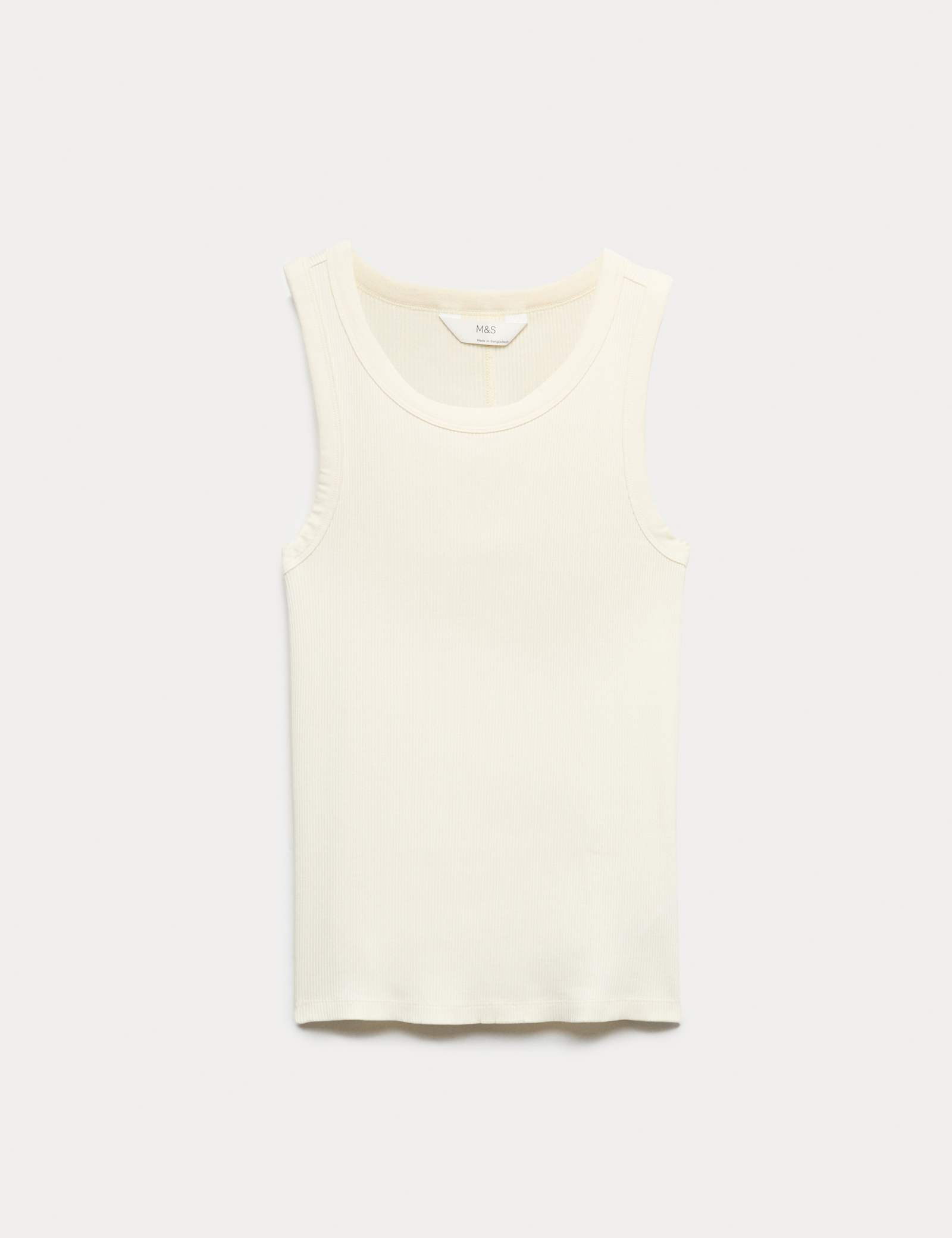 Cotton Modal Ribbed Vest - image 3