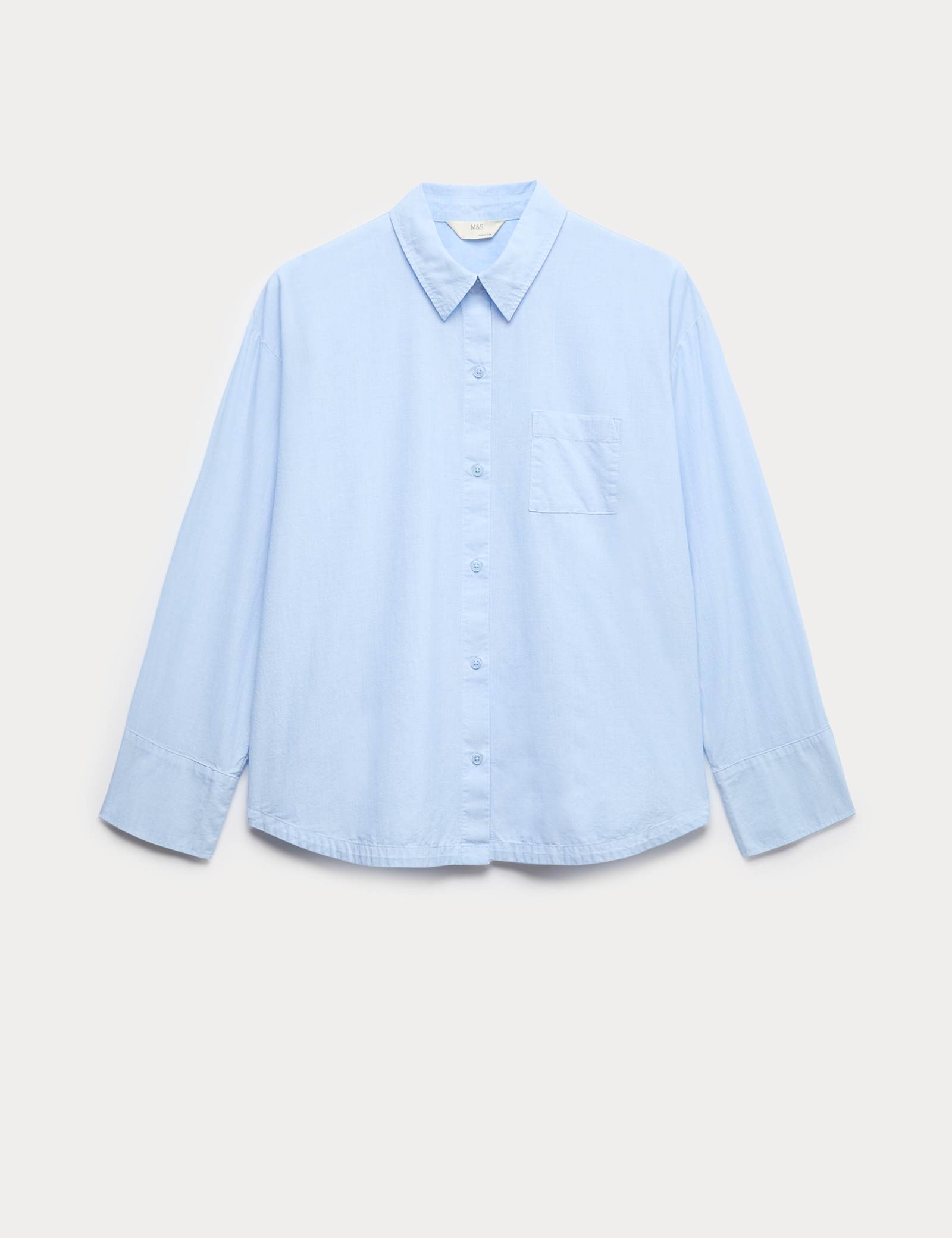 Pure Cotton Chambray Lounge Shirt - image 1