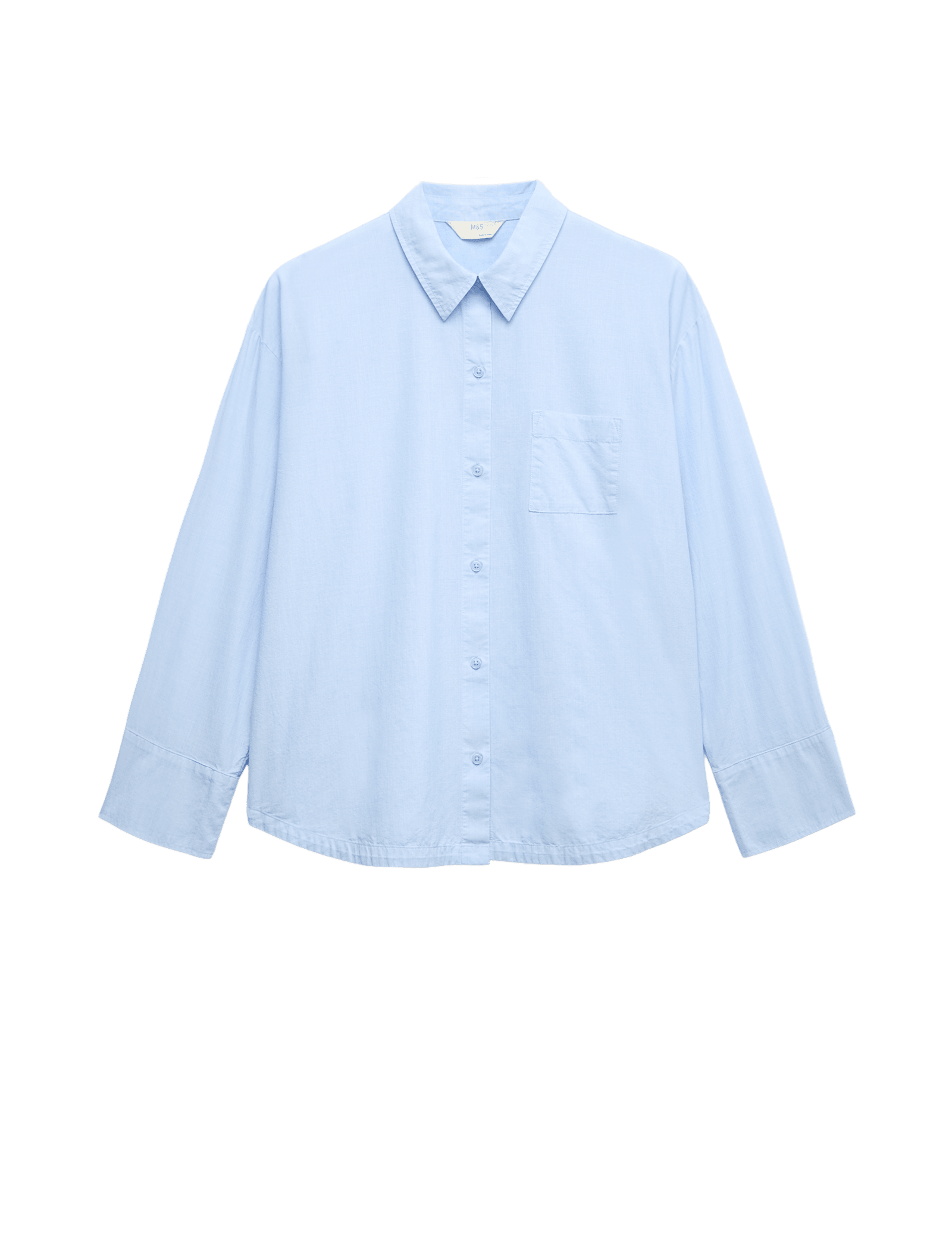 Pure Cotton Chambray Lounge Shirt - image 5