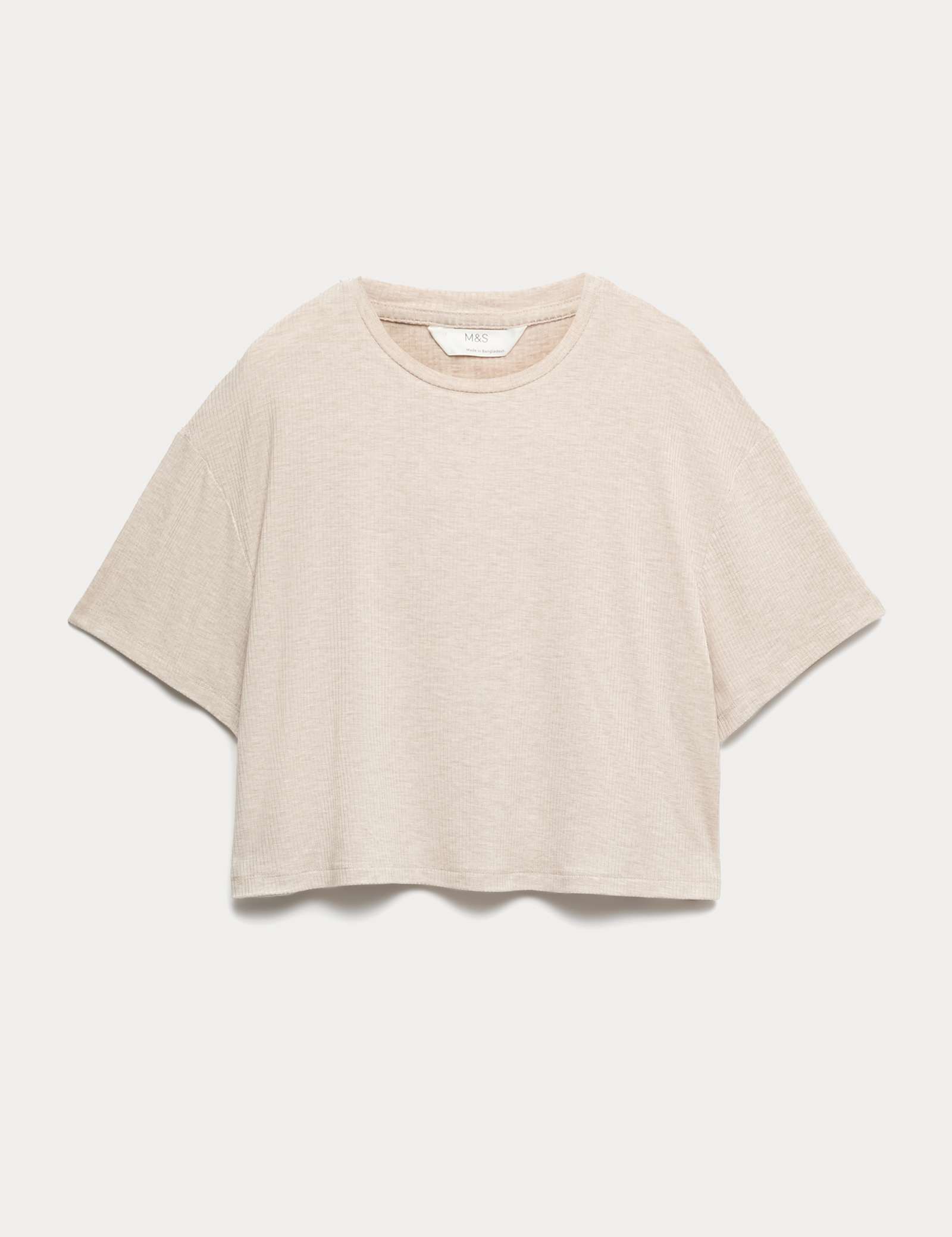 Modal Rich Ribbed Pyjama Top - image 2