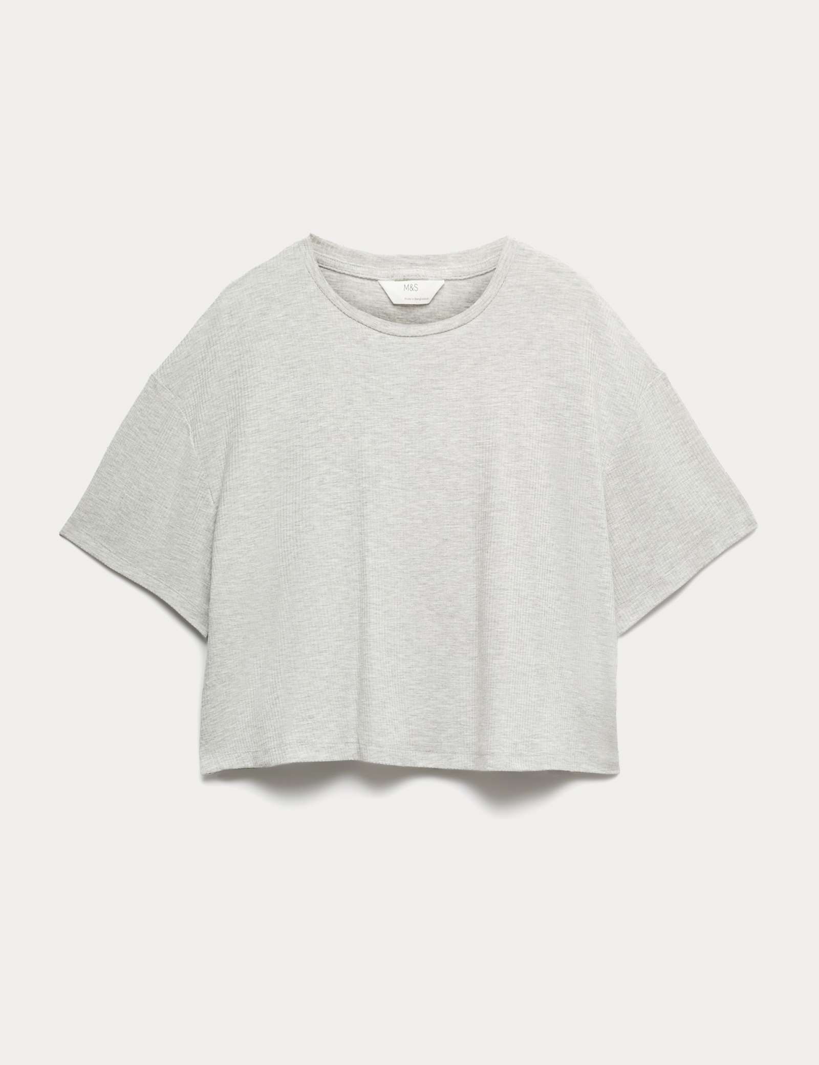 Modal Rich Ribbed Pyjama Top - image 1