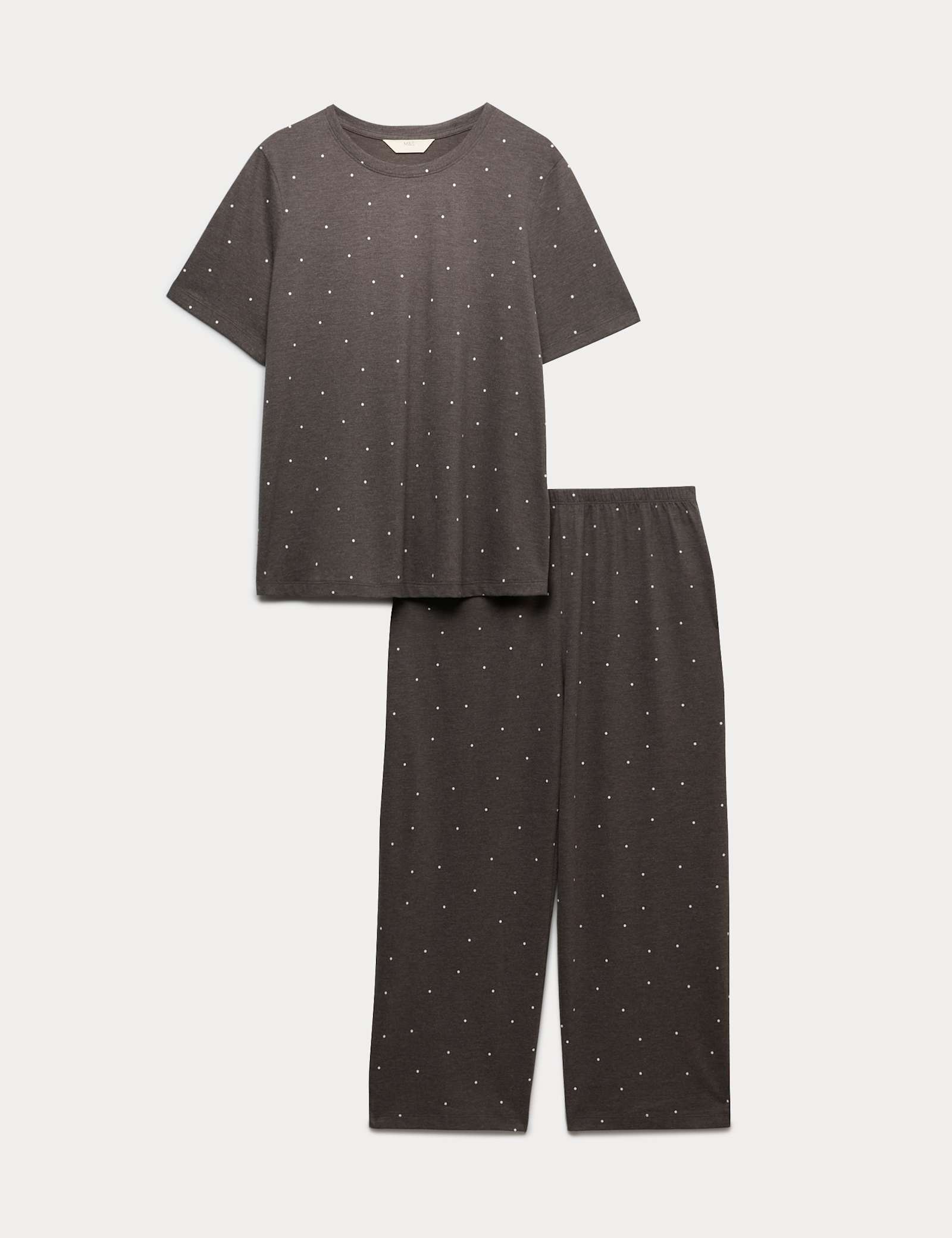 Cotton Rich Printed Cropped Pyjama Set - image 3