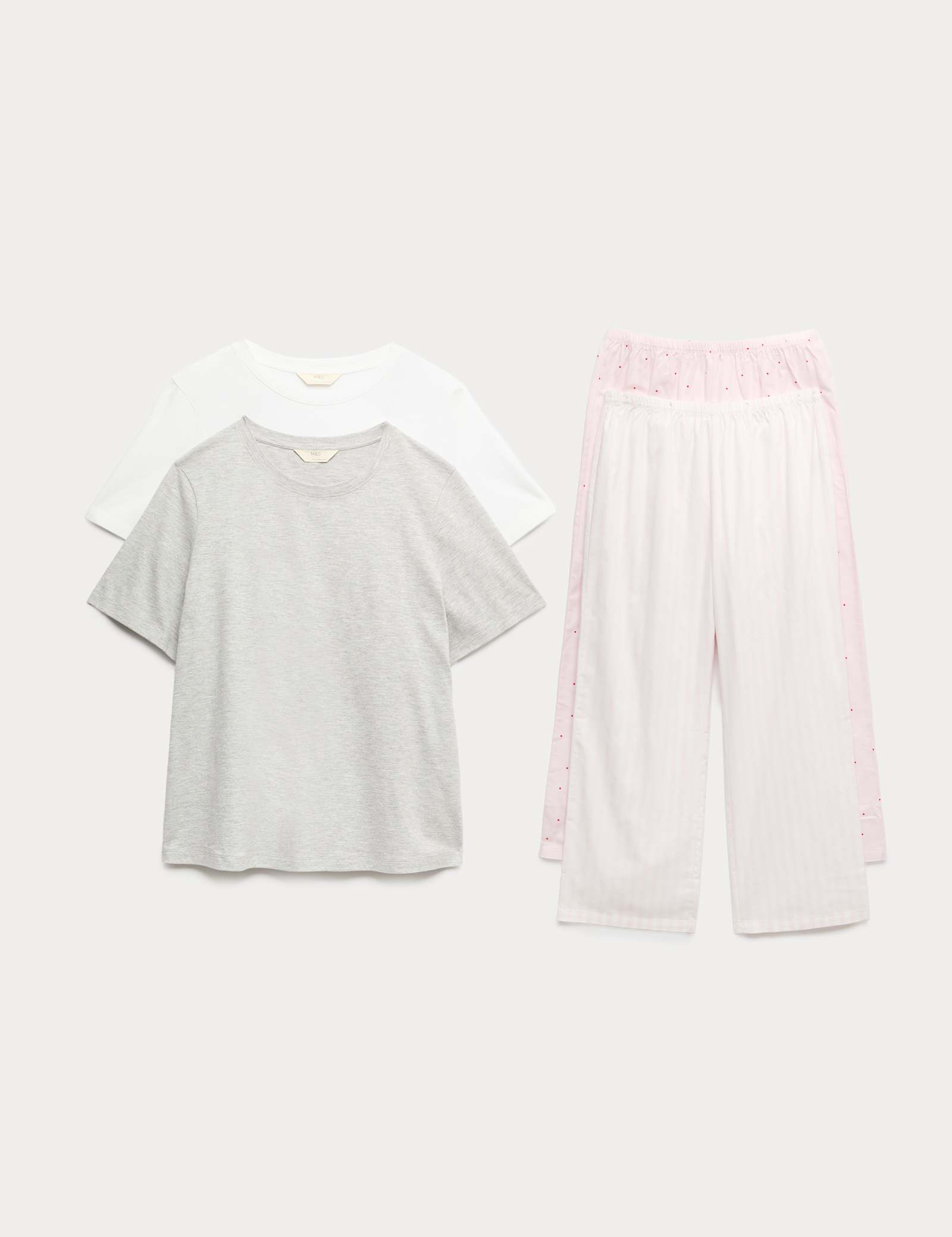 2 Pack Cotton Rich Jersey Printed Pyjama Sets - image 2