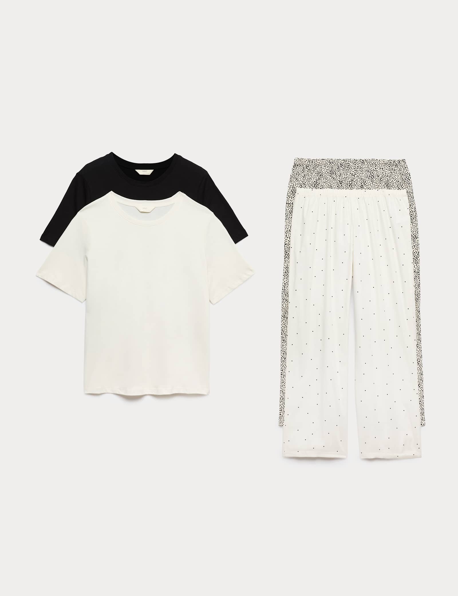 2 Pack Cotton Rich Jersey Printed Pyjama Sets - image 3