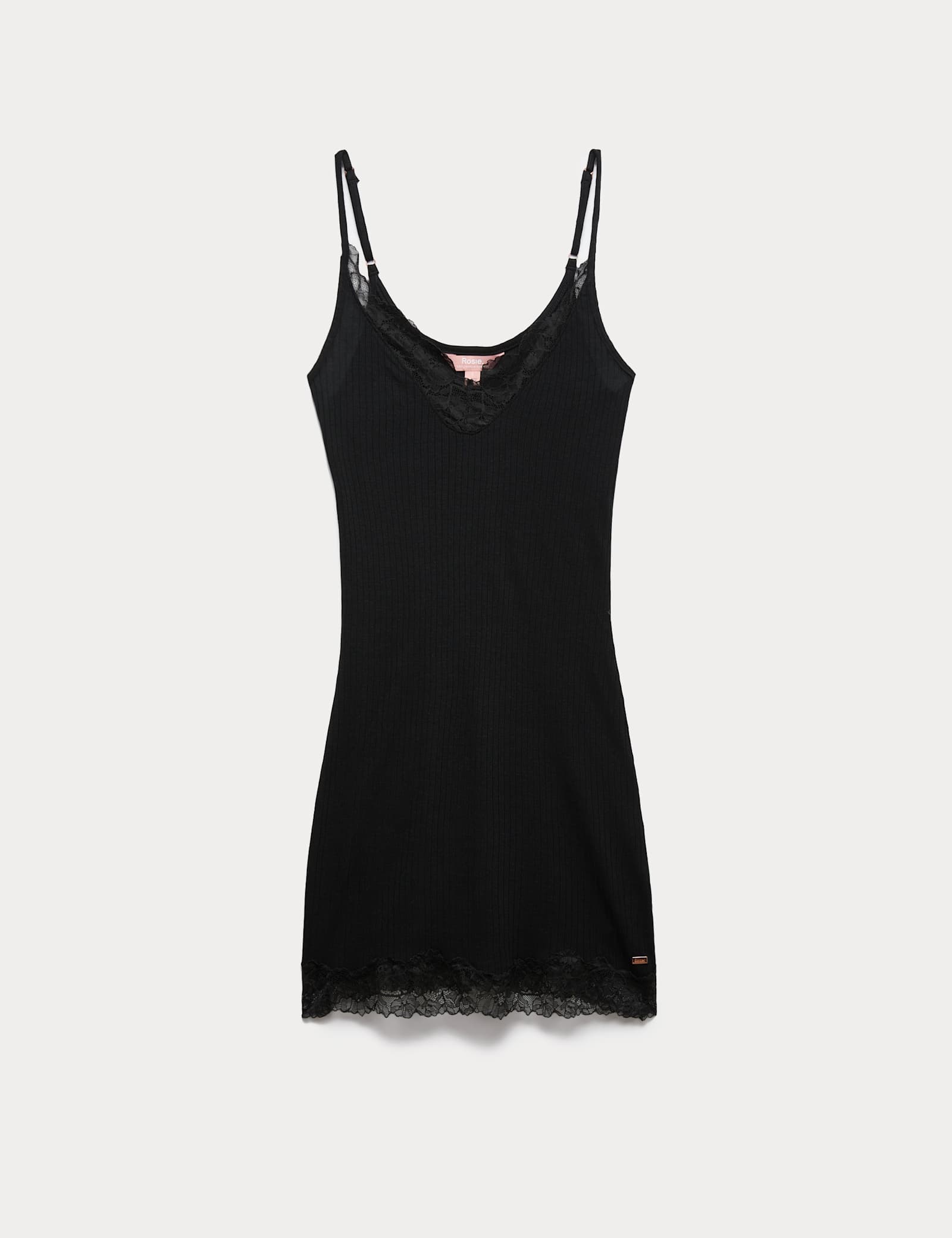 Lace Ribbed Chemise with Wool - image 1