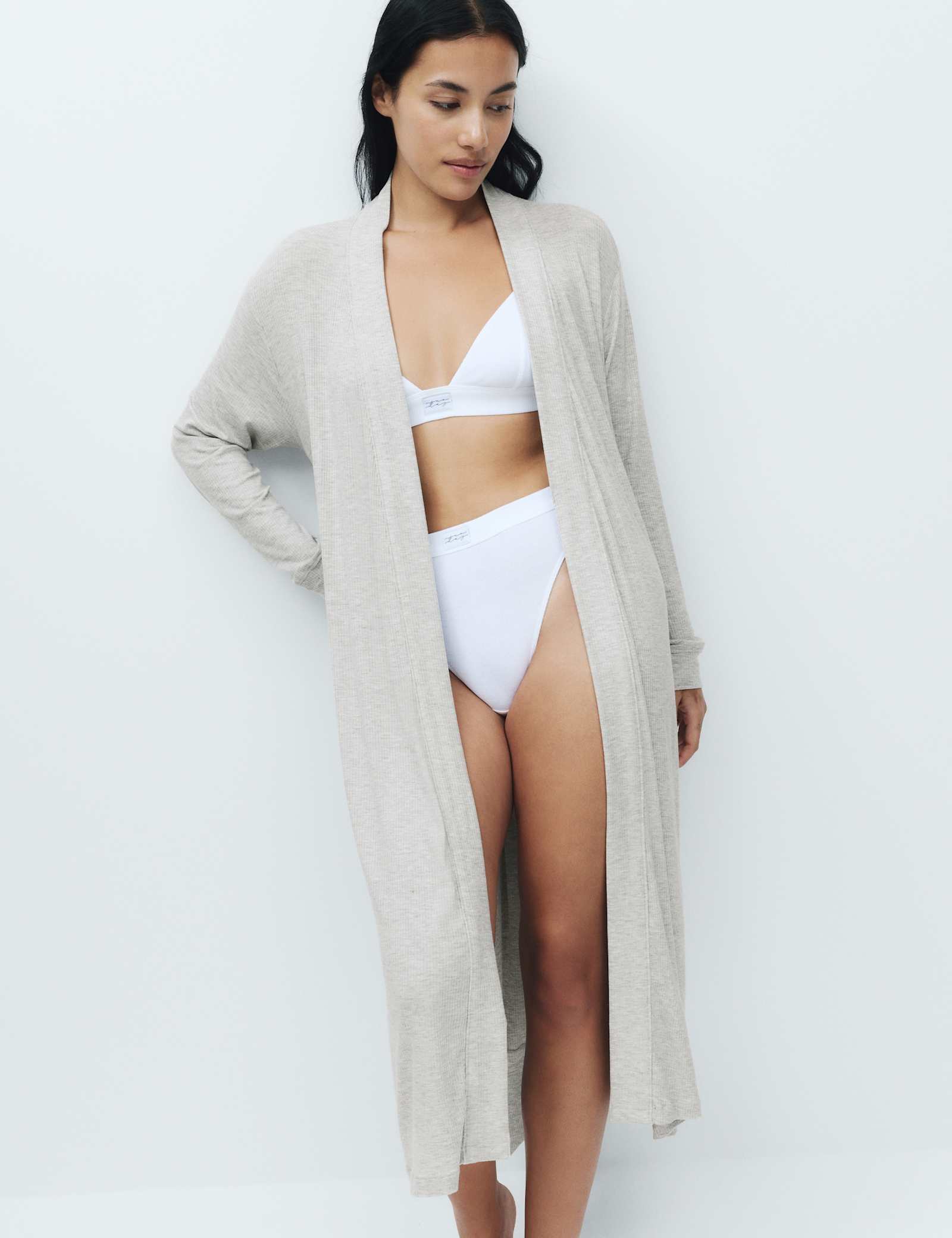 Modal Rich Ribbed Long Wrap - image 3