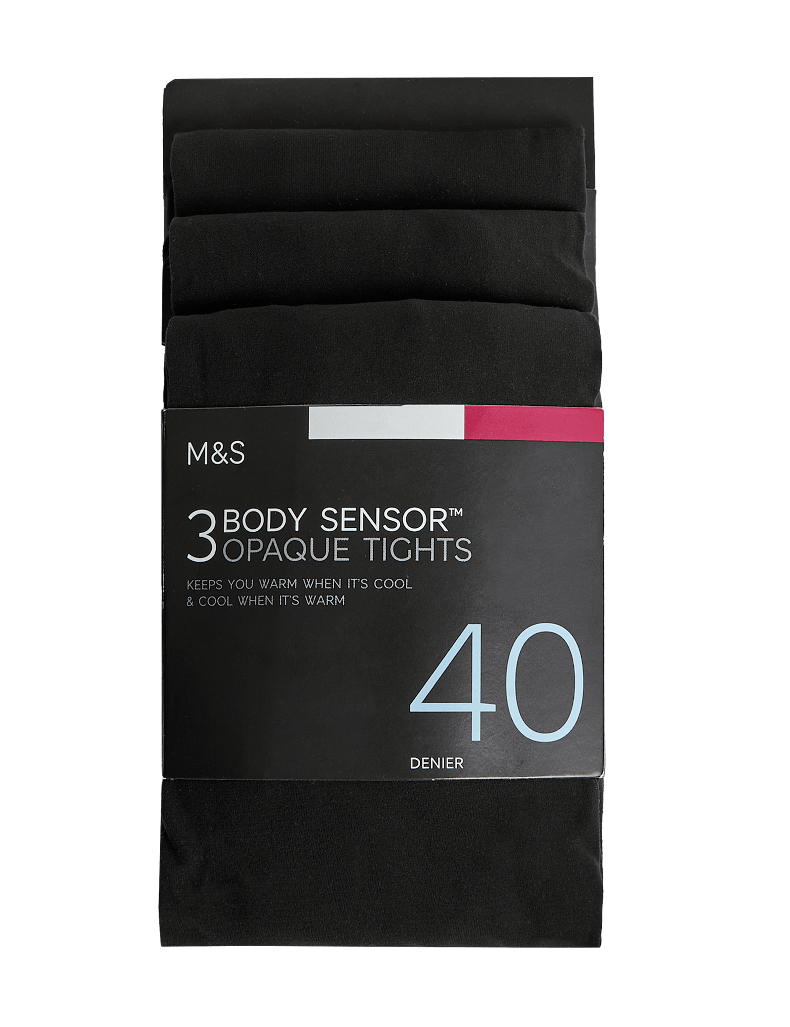 3pk 40 Denier Body Sensor Tights - image 4