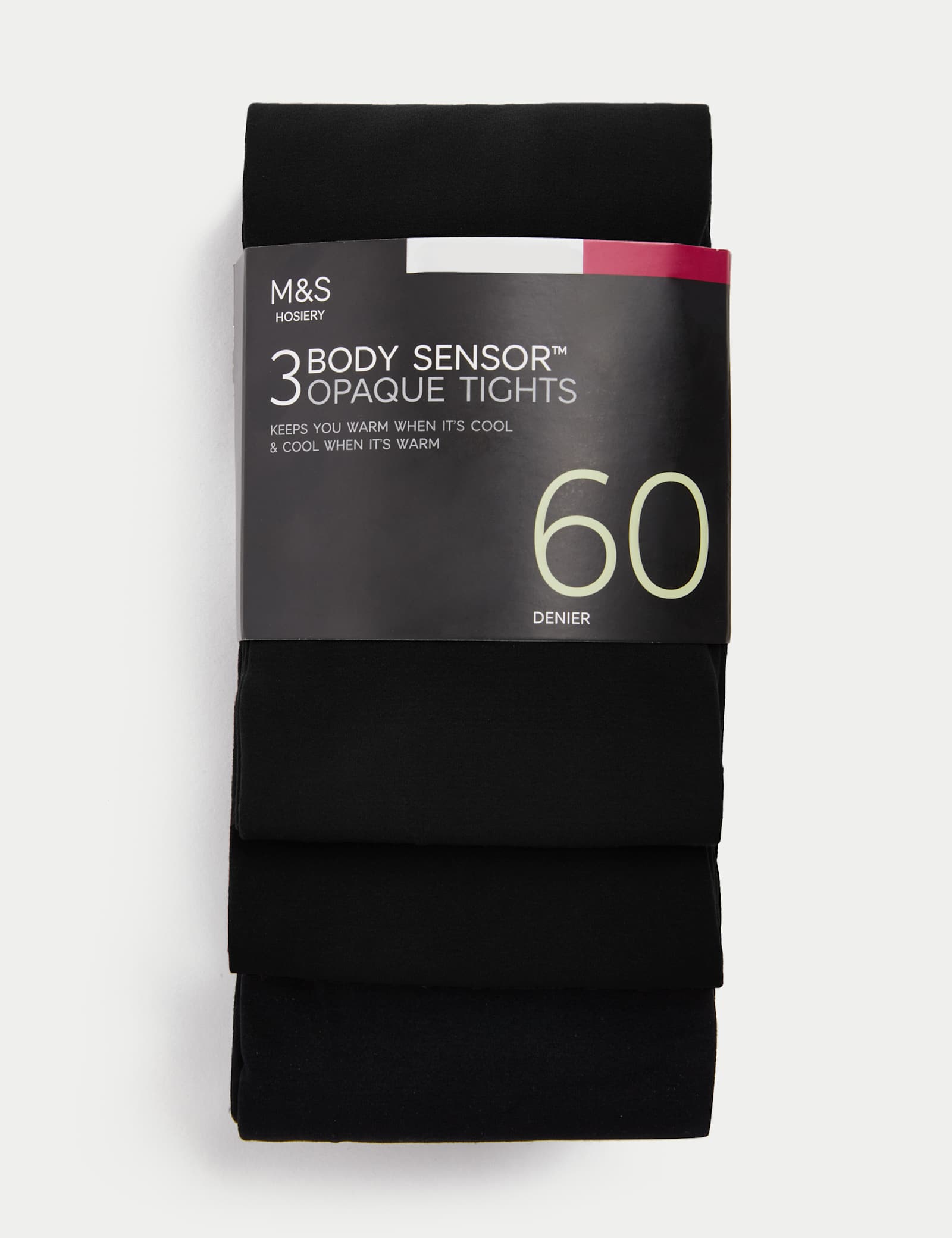 3pk 60 Denier Body Sensor Tights - image 1