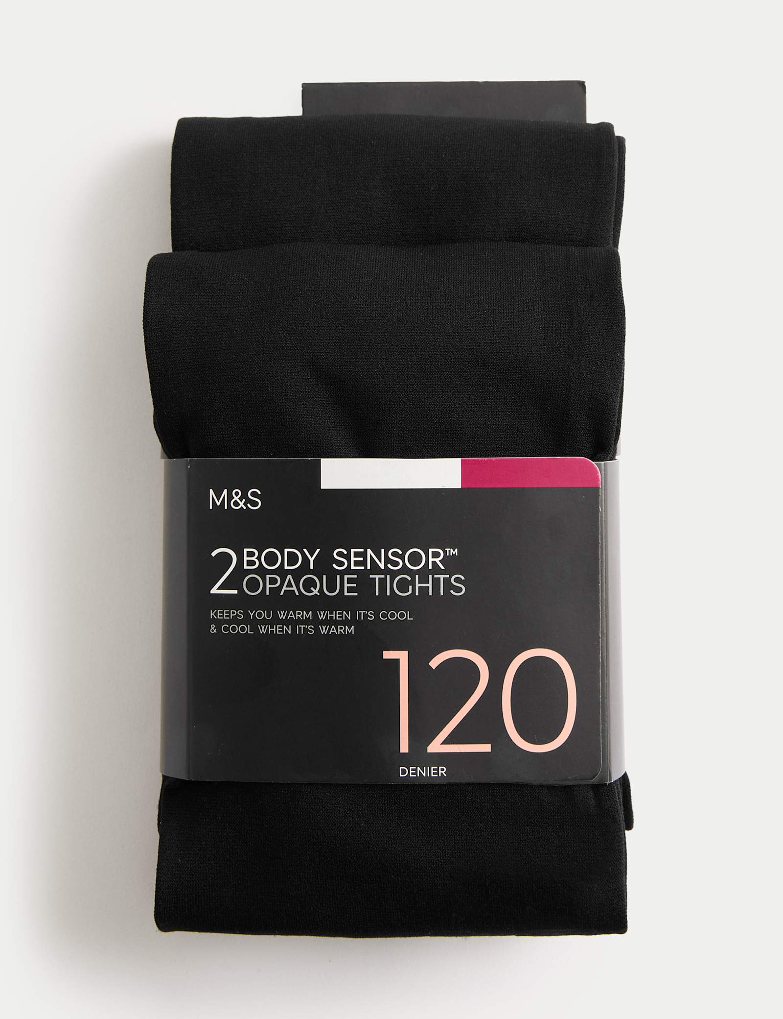 2pk 120 Denier Body Sensor Tights - image 1