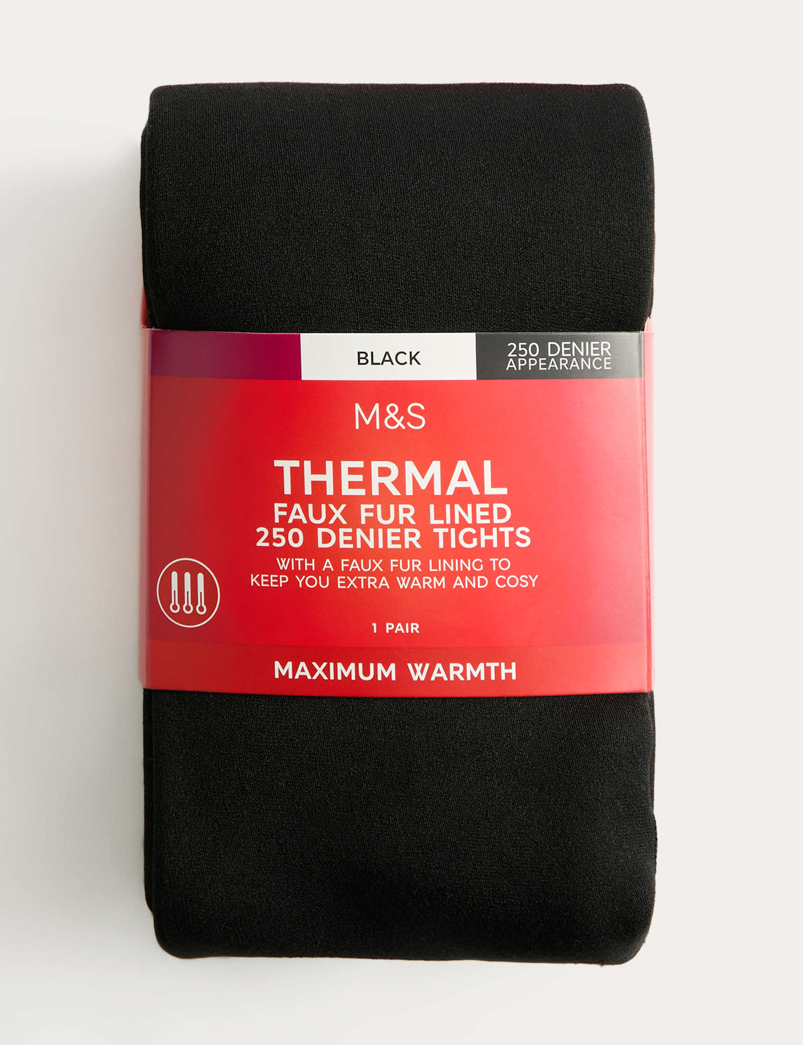 250 Denier Velour Lined Tights - image 1