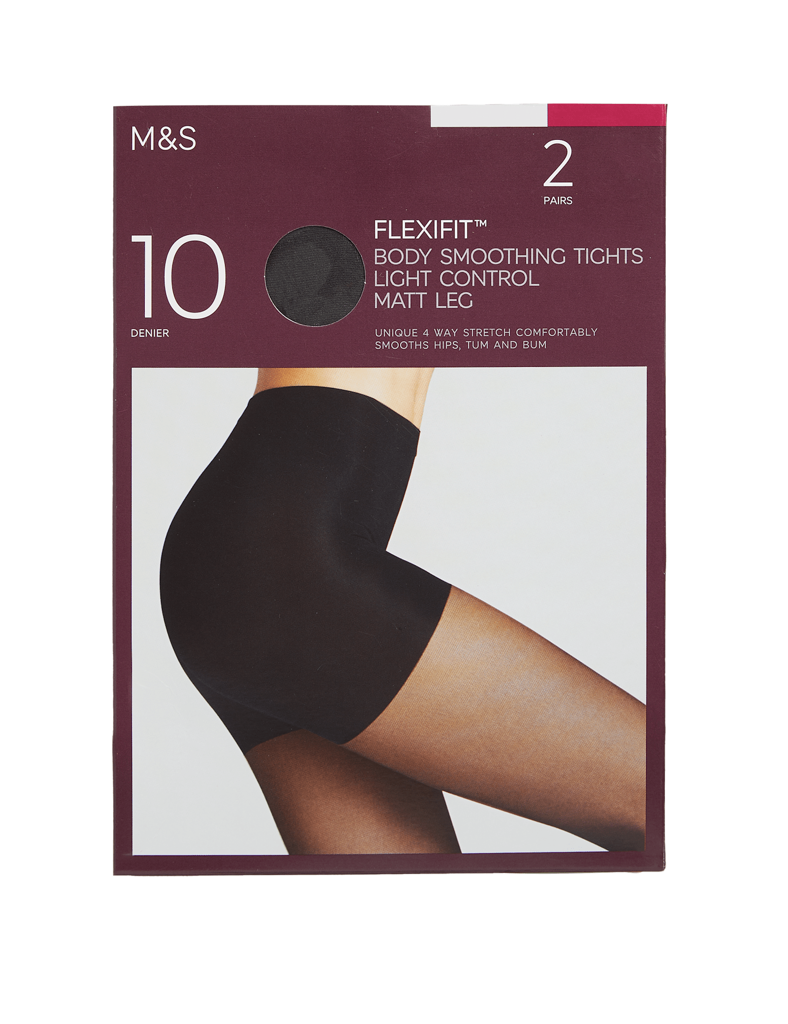 2pk Flexifit 10 Denier Light Control Sheer Tights - image 3