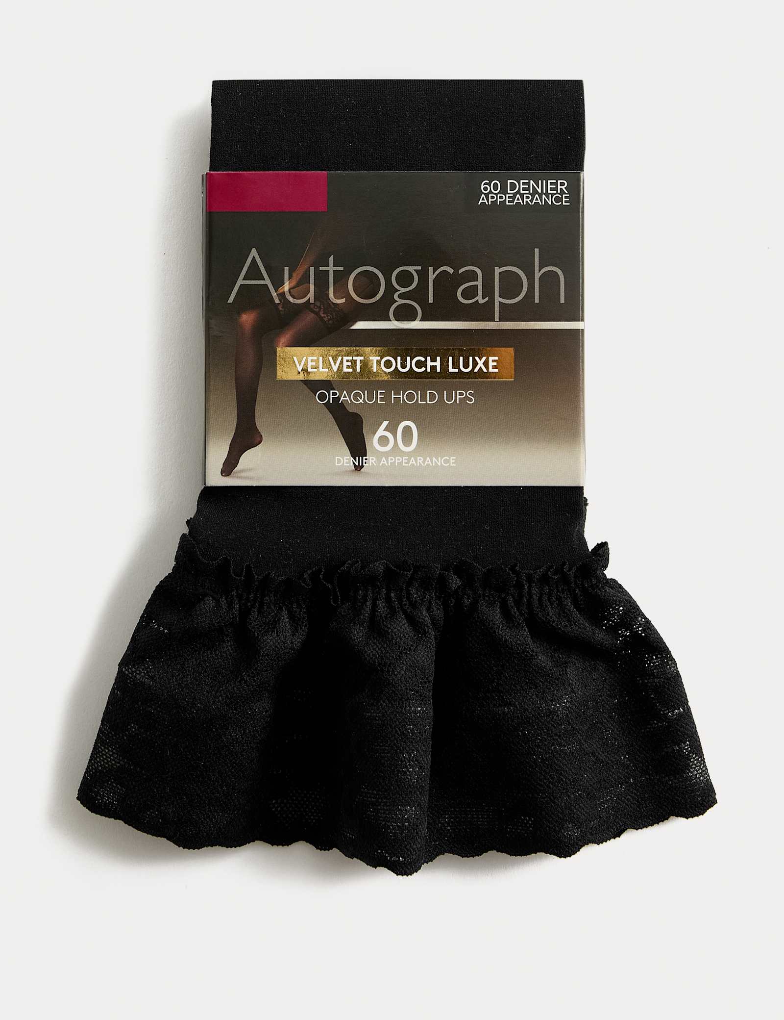 60 Denier Velvet Touch Luxe Hold-ups - image 1