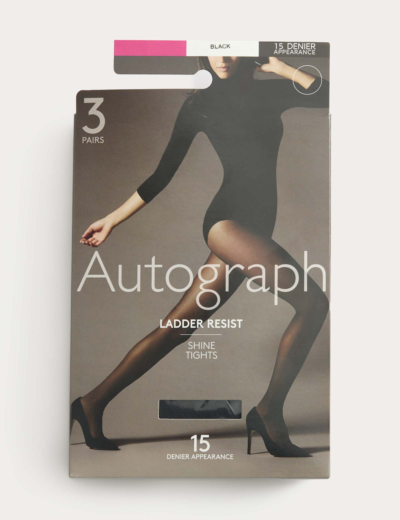 3pk 15 Denier Ladder Resist Tights - image 2