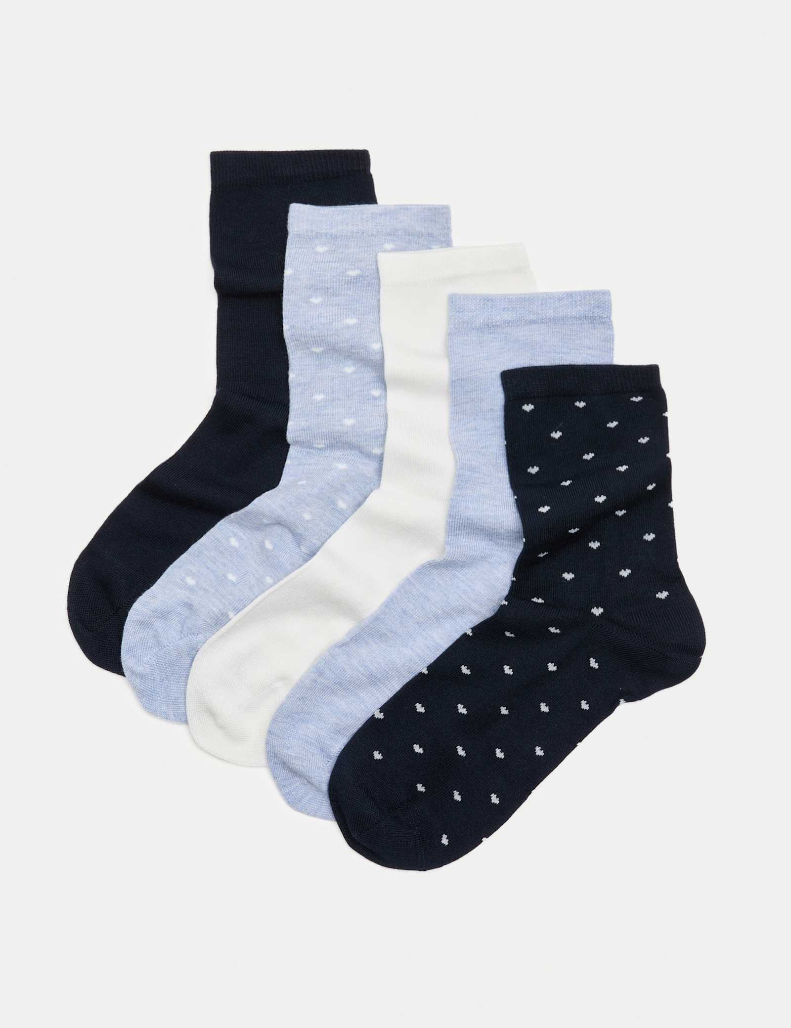 5pk Supersoft Ankle High Socks - image 1