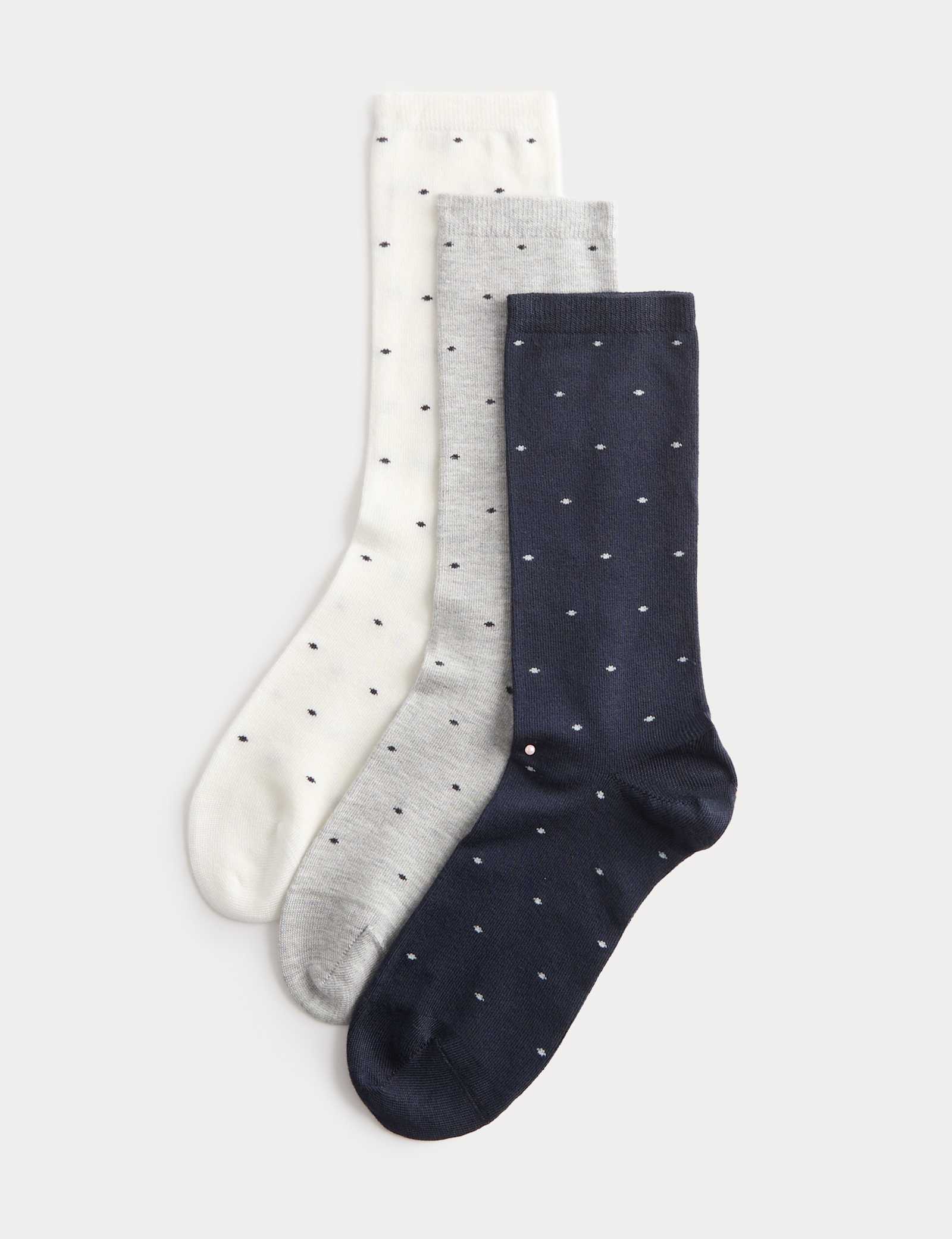 3 Pack Supersoft Spot Crew Socks - image 1