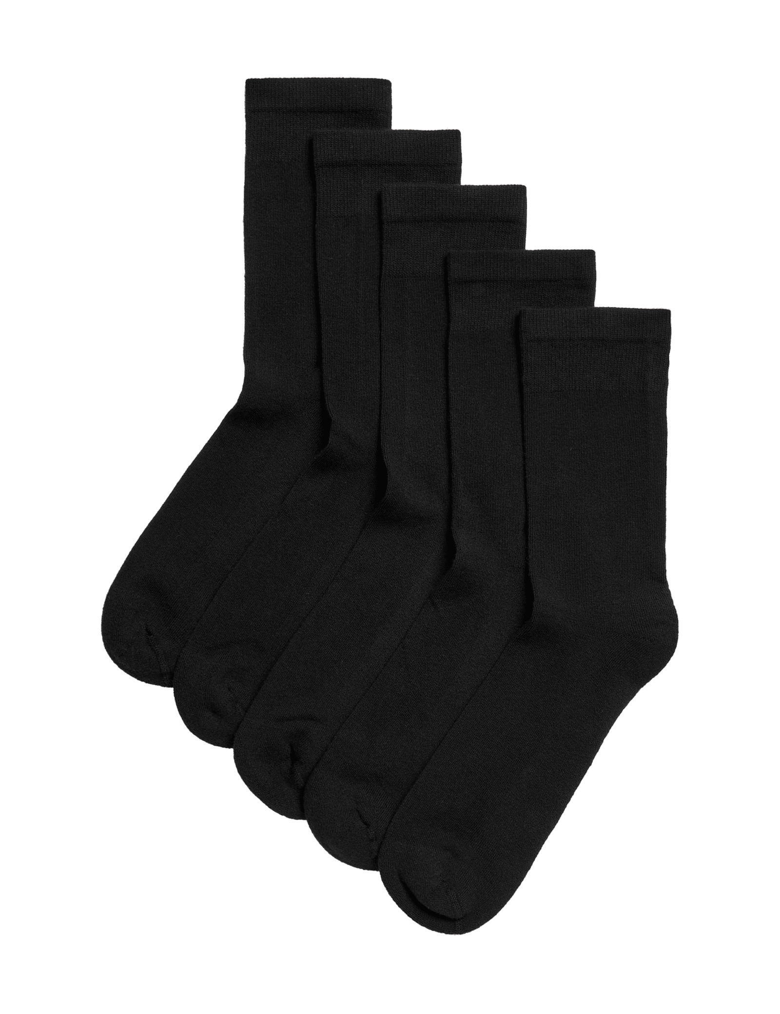5pk Cotton Rich Ultimate Comfort Ankle High Socks - image 2