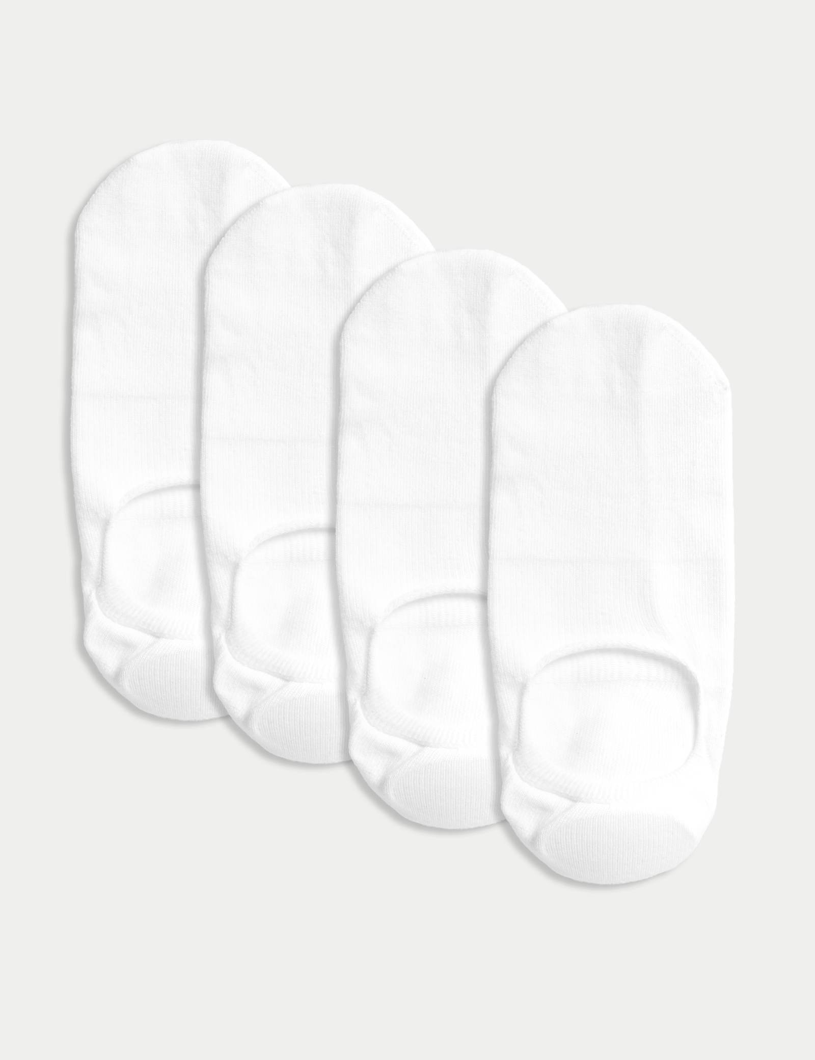 4pk Cotton Rich Invisible Trainer Liners - image 2