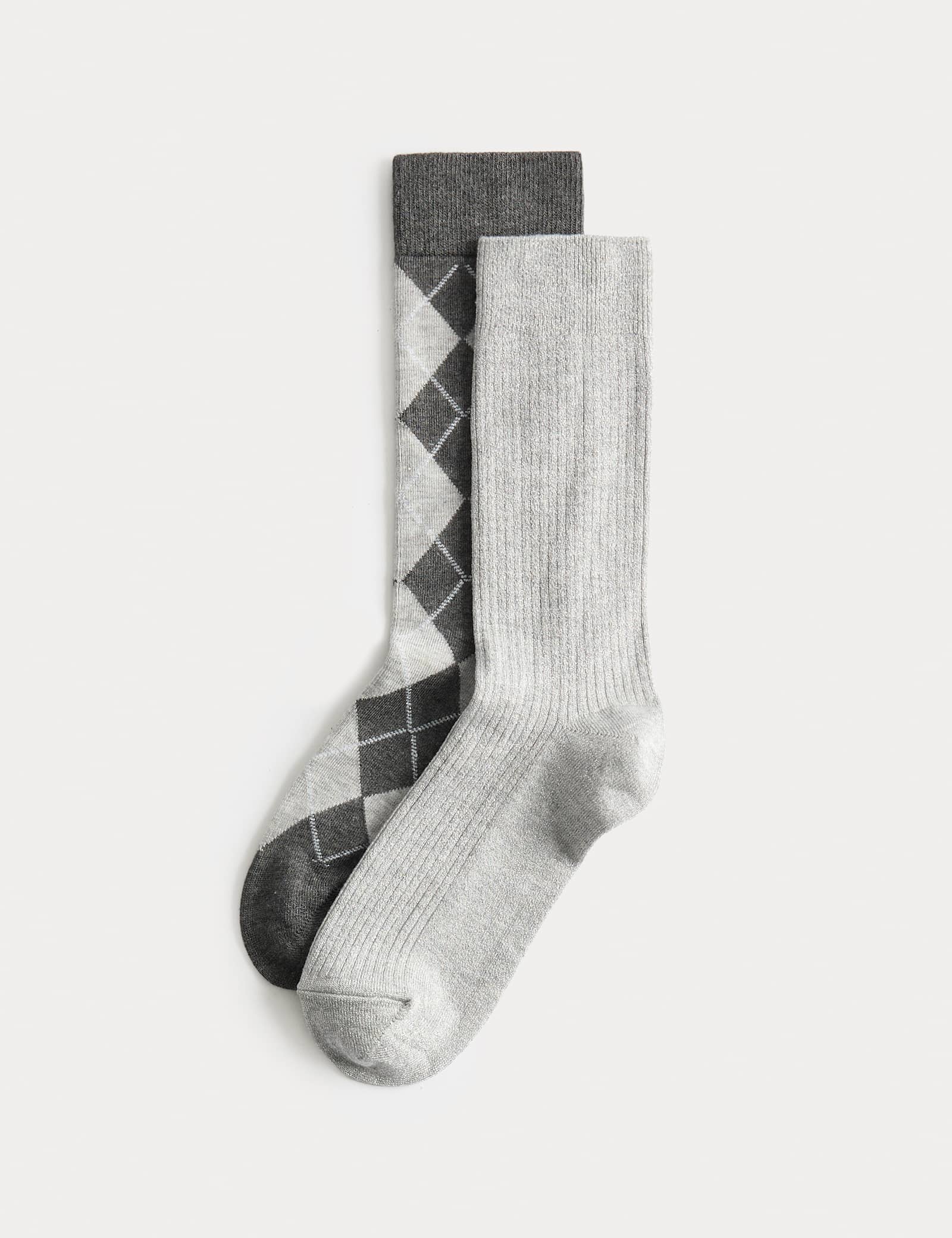 2 Pack Argyle Crew Socks - image 3