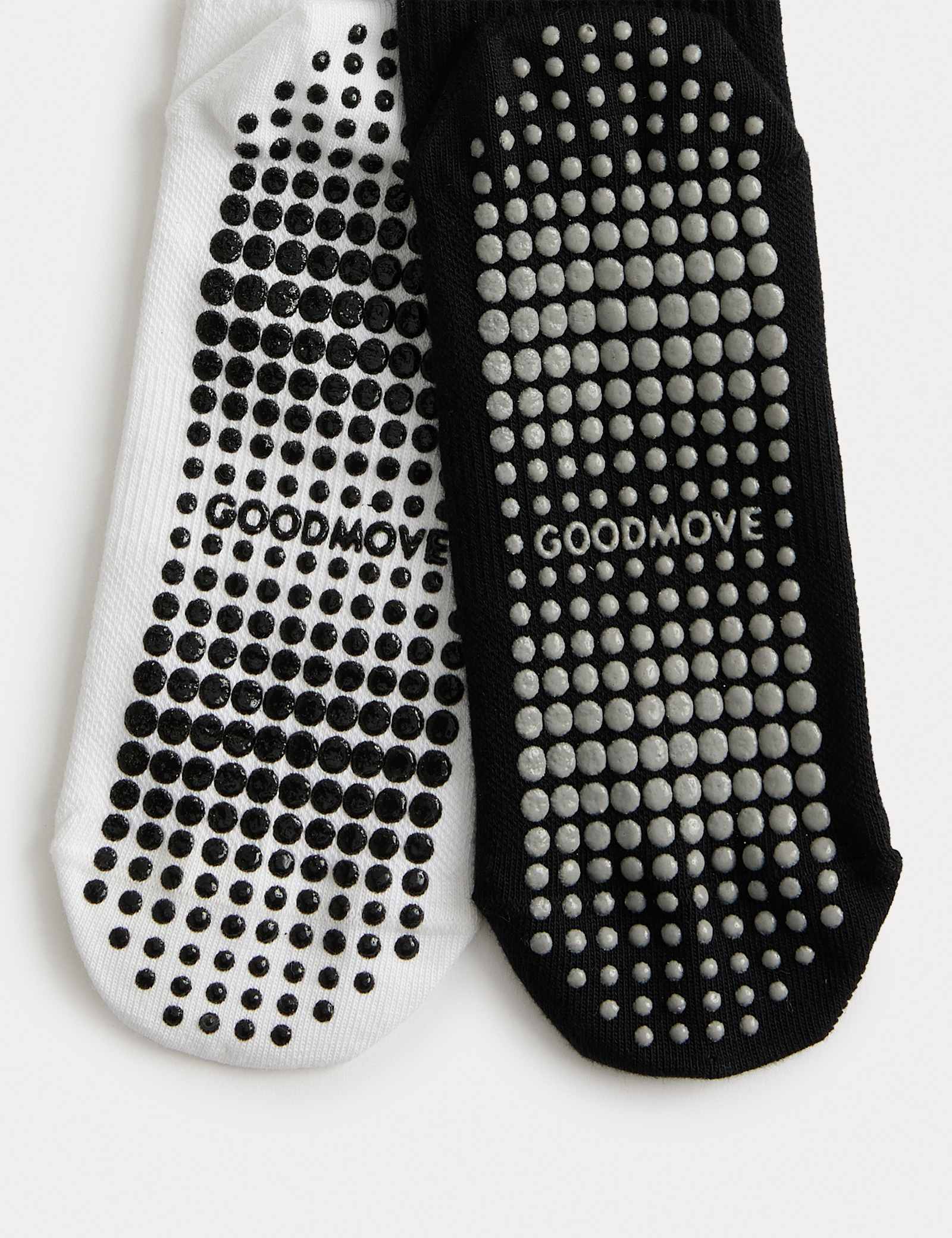 2pk Cotton Blend Stripe Yoga Socks - image 3