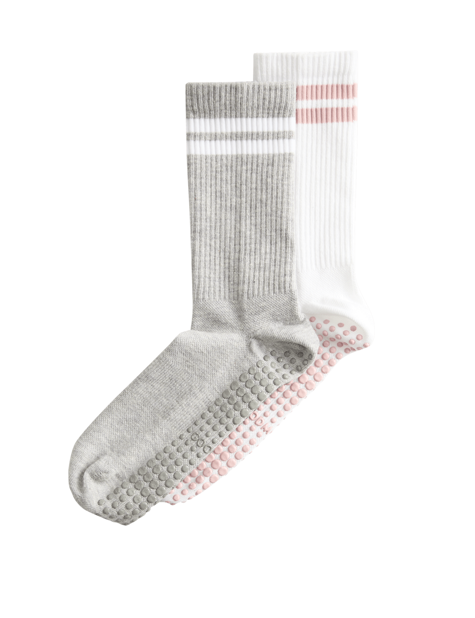 2pk Cotton Blend Stripe Yoga Socks - image 5