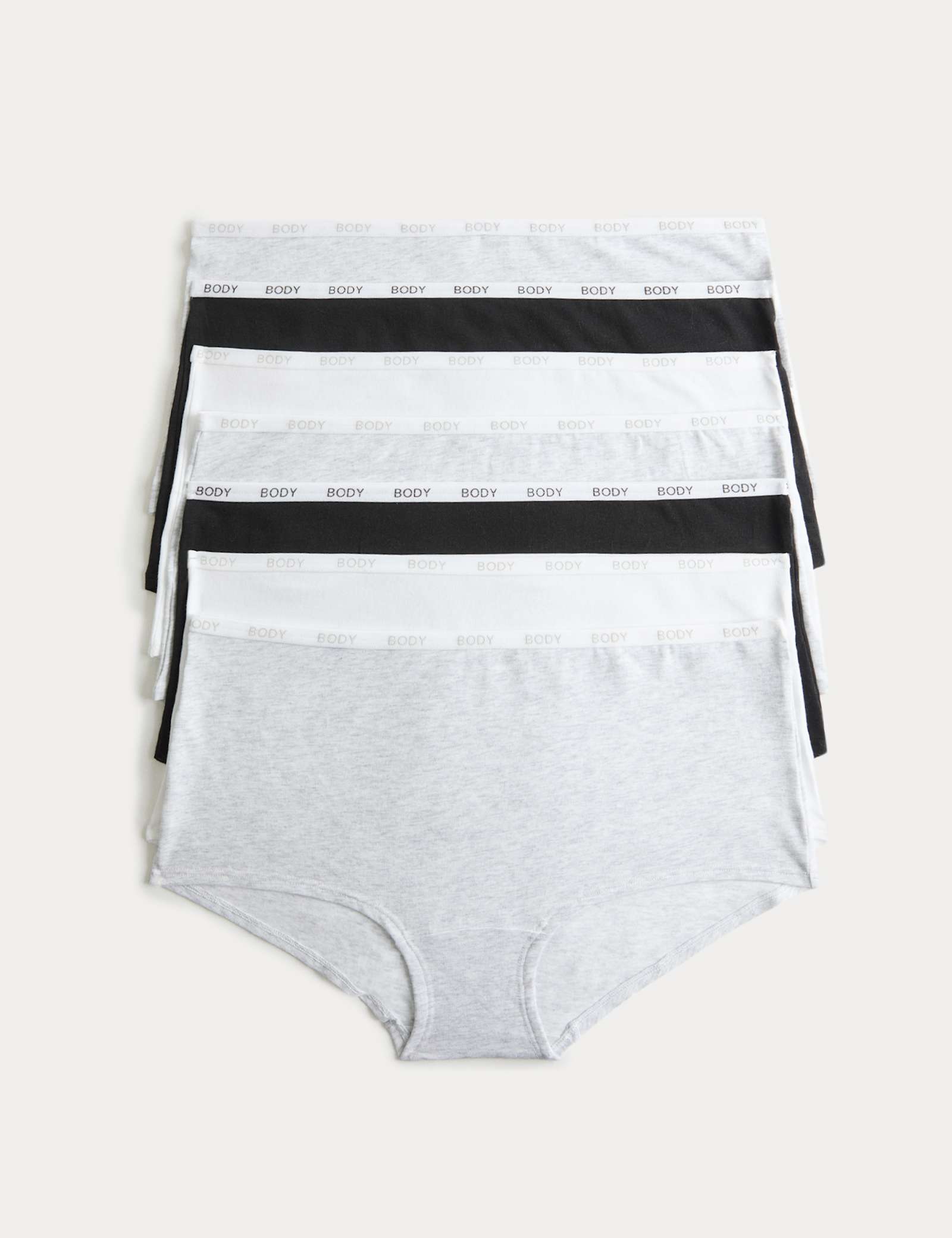 7 Pack Cotton Rich High Rise Knicker Shorts - image 2