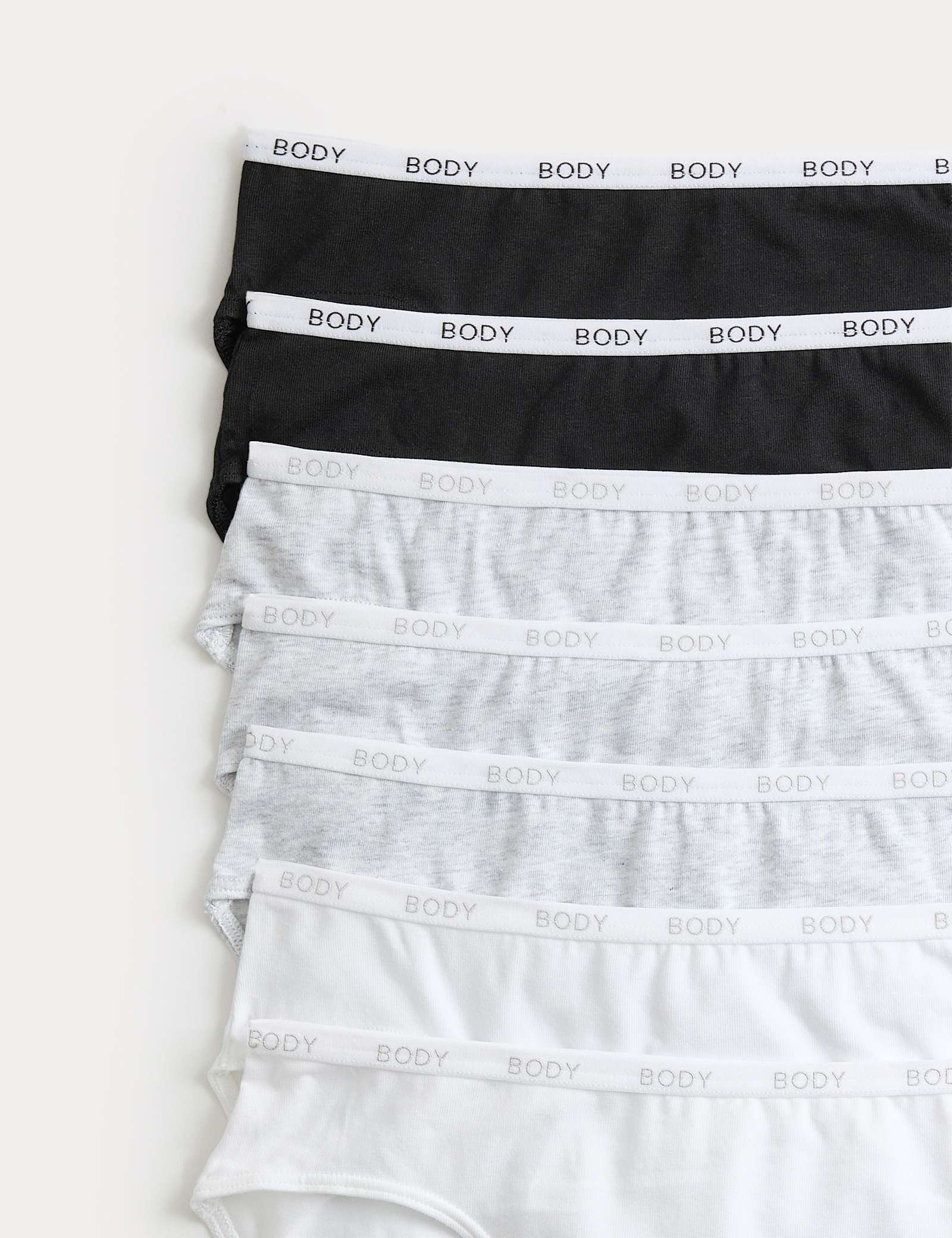 7 Pack Cotton Rich High Leg Knickers - image 4