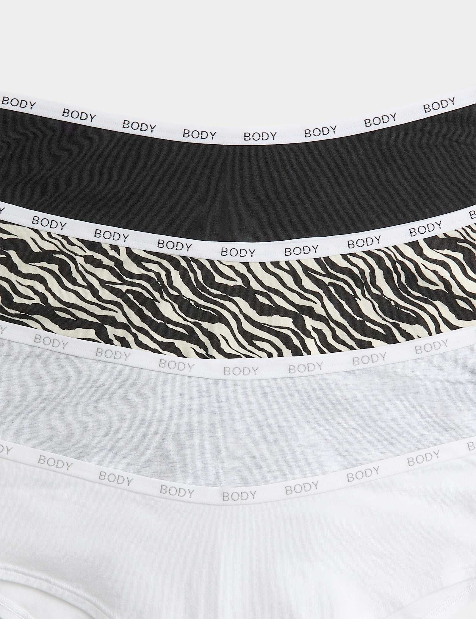 4 Pack Cotton Rich Hipster Knickers - image 3