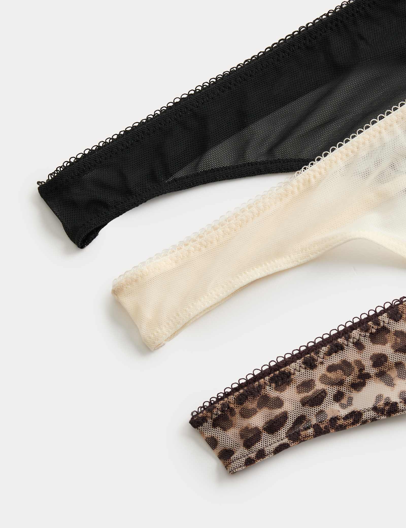 3 Pack Mesh Thongs - image 3