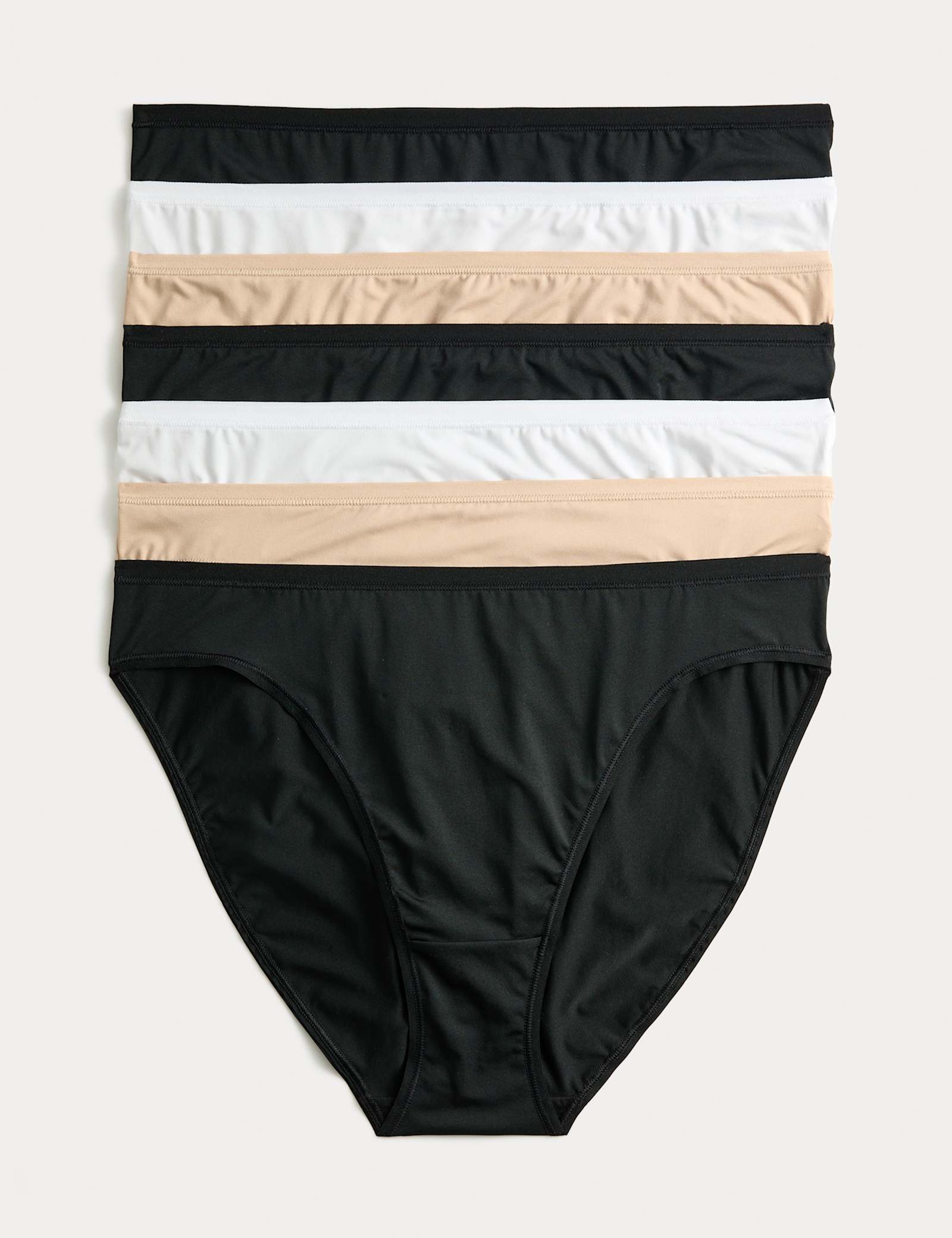 7 Pack Microfibre High Leg Knickers - image 1