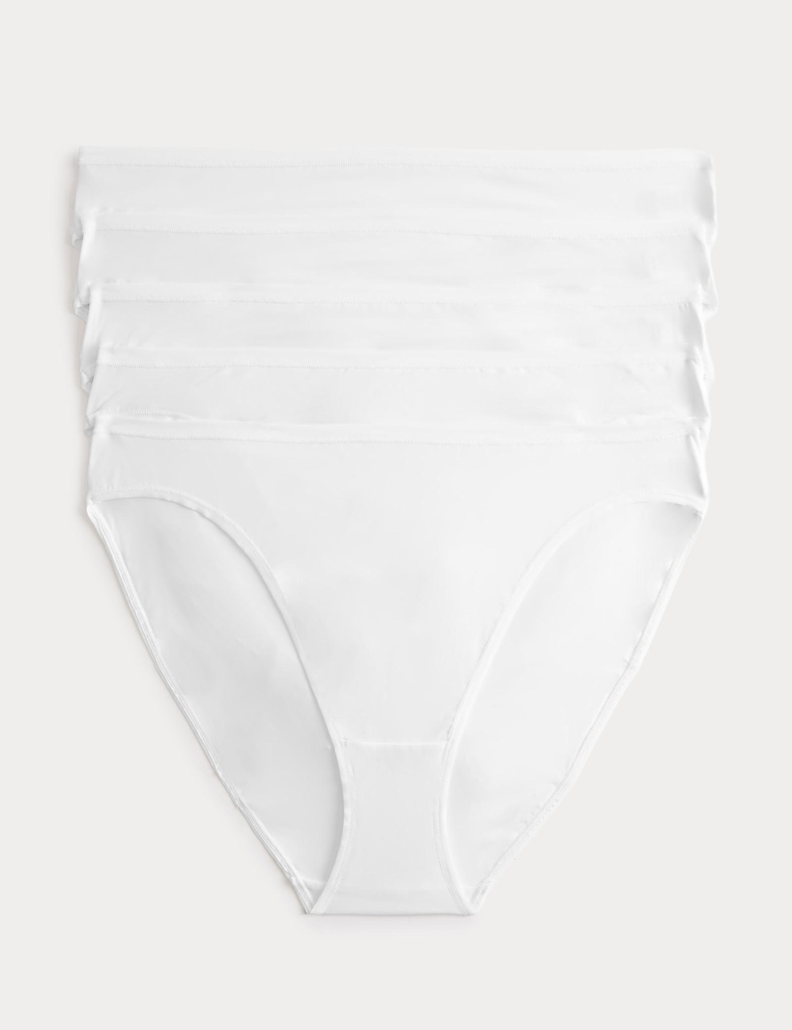 5pk Microfibre High Leg Knickers - image 5
