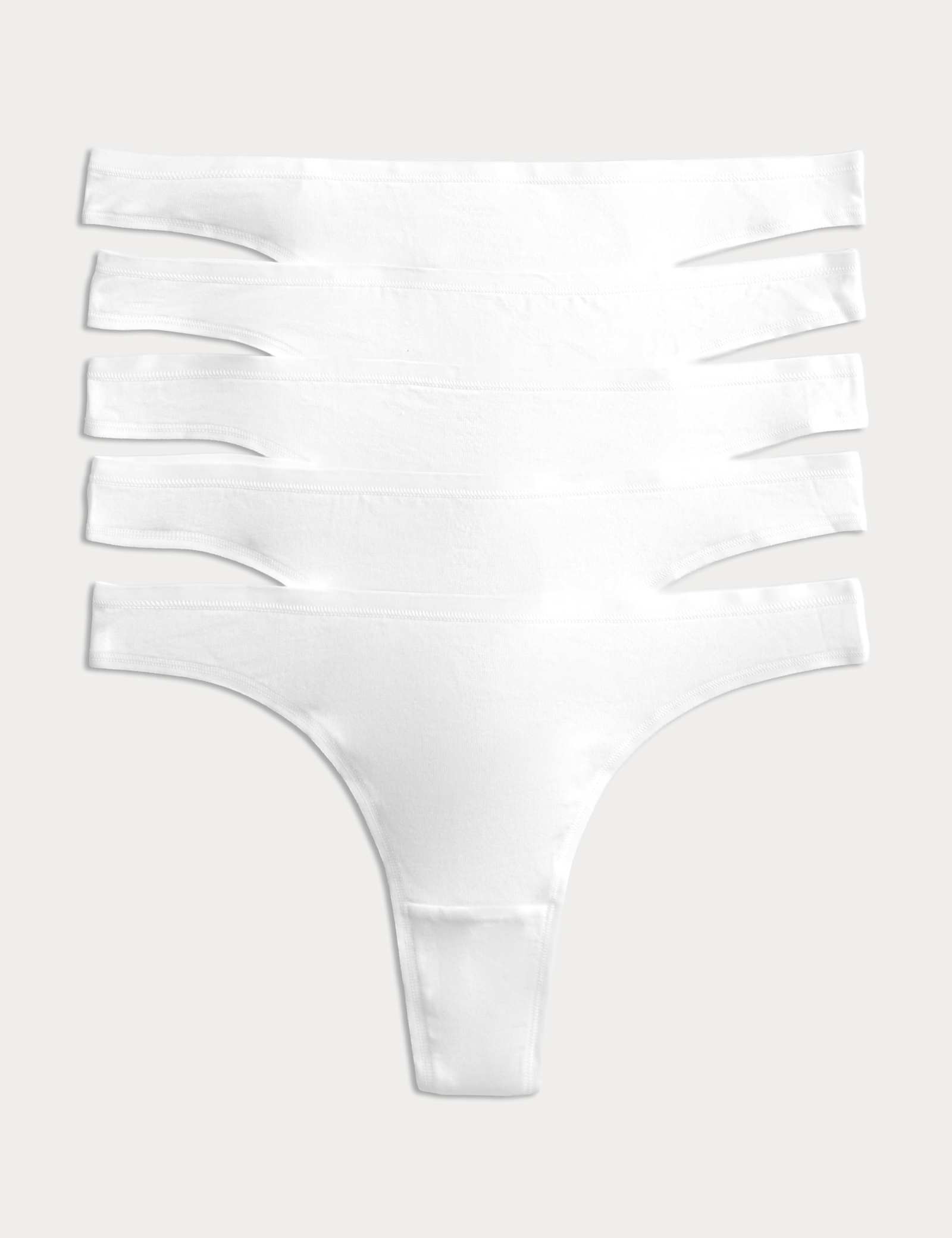 5 Pack Cotton Modal Thongs - image 5