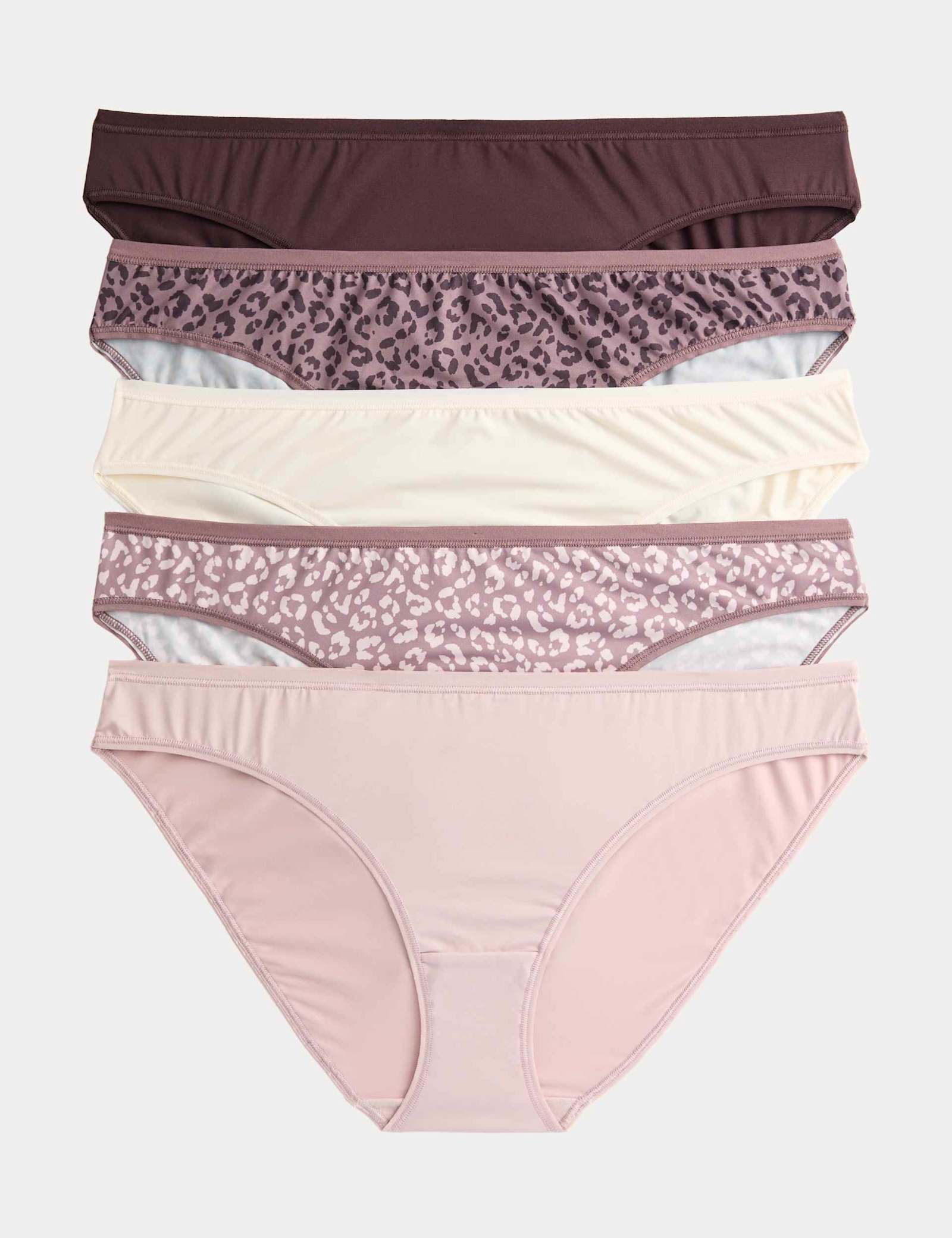 5pk Microfibre Low Rise Bikini Knickers - image 5