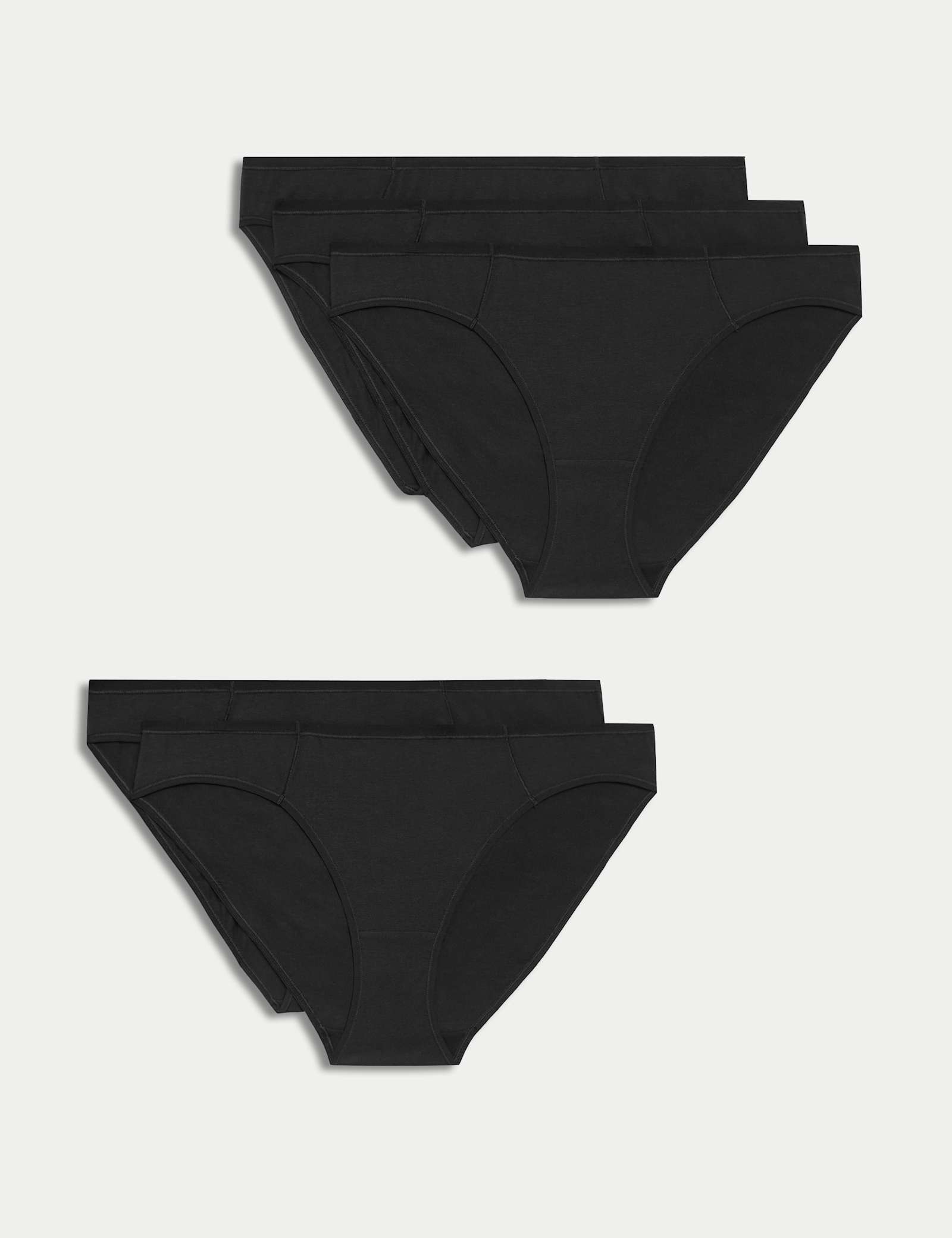 5pk Cotton Modal Bikini Knickers - image 3