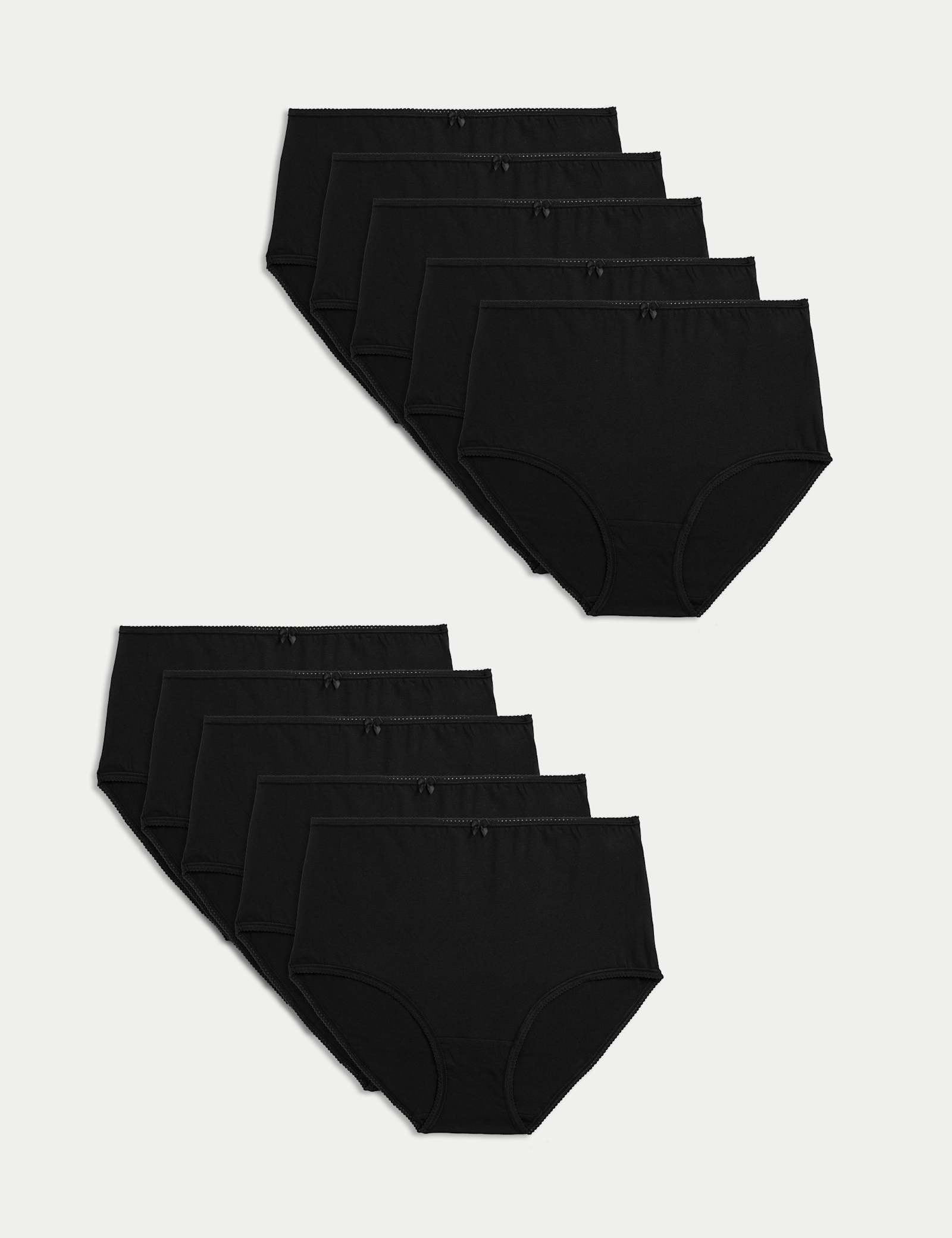 10pk Cotton Lycra Full Briefs - image 3