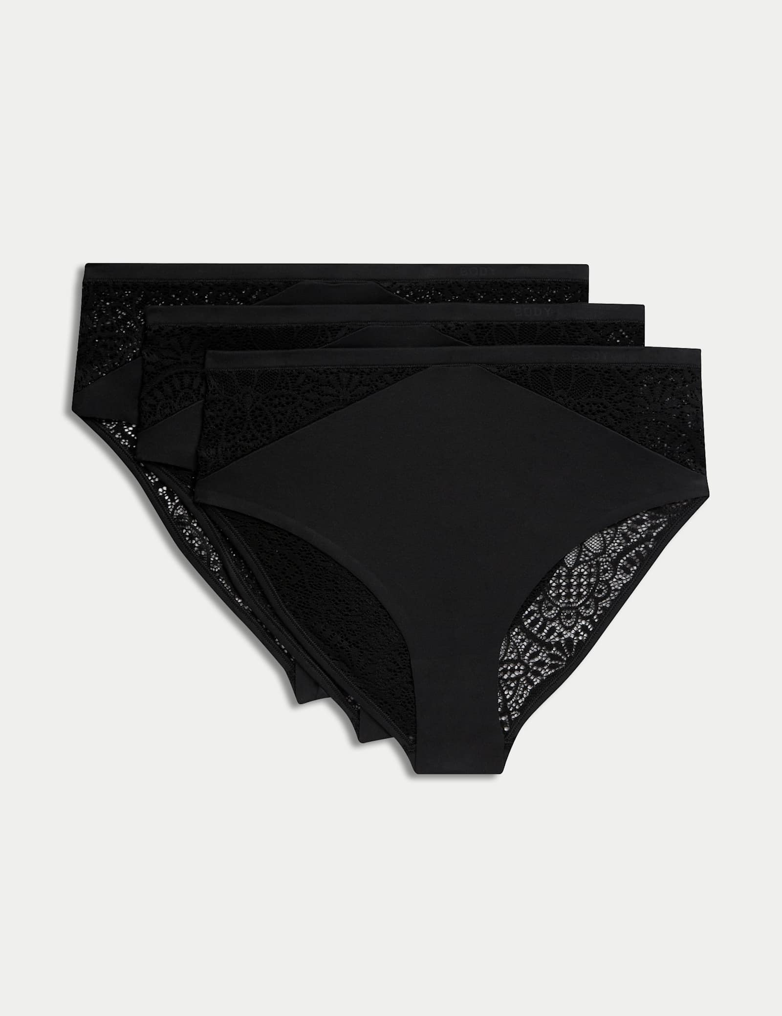 3pk Body Soft High Waisted Brazilian Knickers - image 4