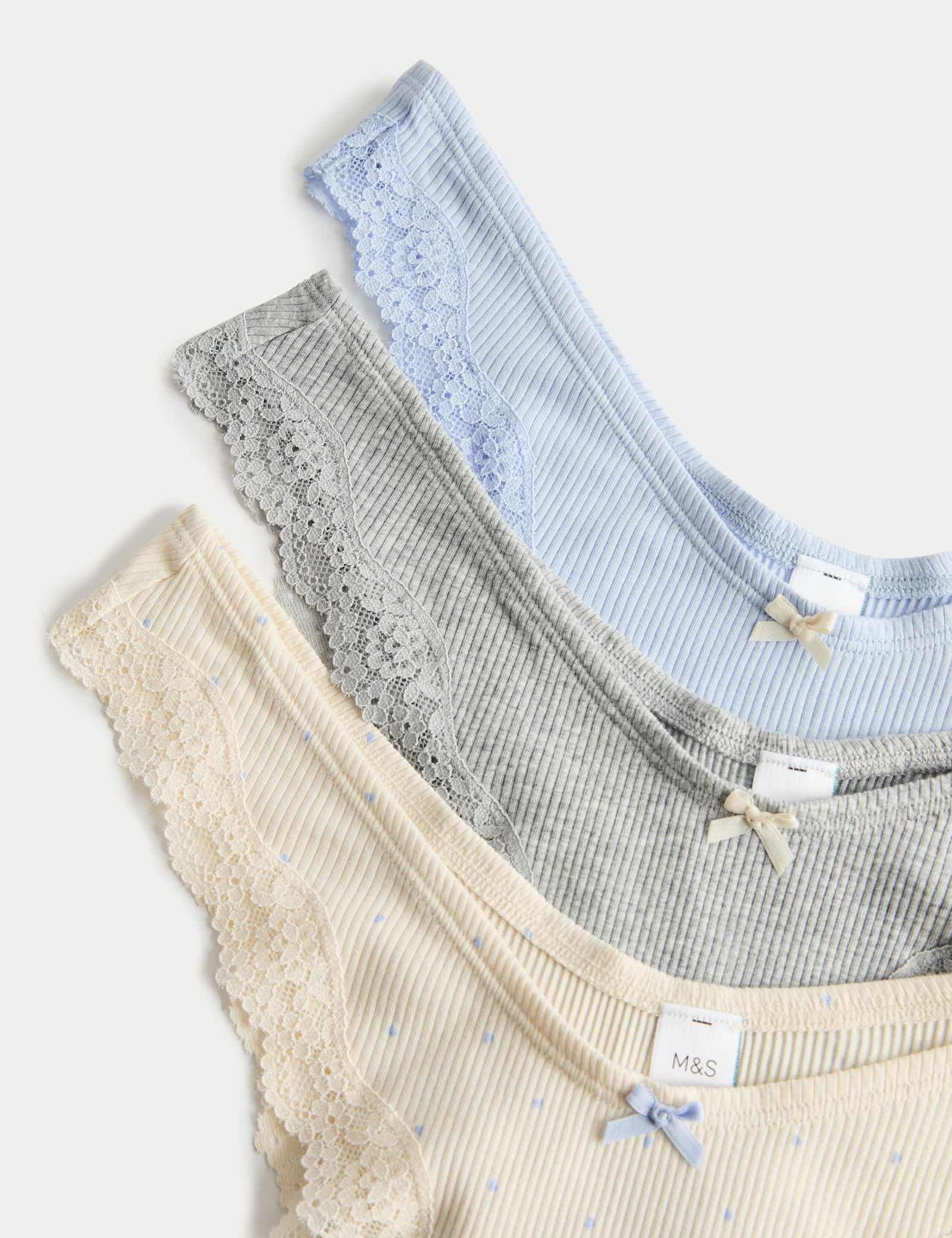 3 Pack Cotton Rich Rib Miami Knickers - image 4